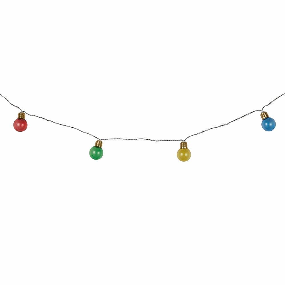 Gold And Multi- - Lighting Collection - MULTICOLOUR SOLAR STRING LIGHTS - 3