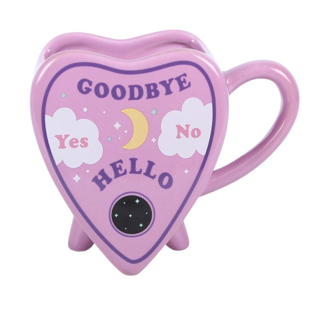 White - Something Different - Pastel Planchette Shaped Ceramic Mug - 2