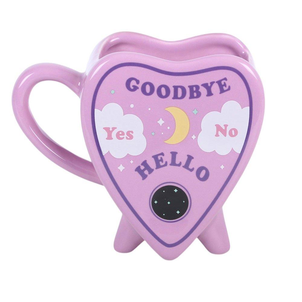 White - Something Different - Pastel Planchette Shaped Ceramic Mug - 4