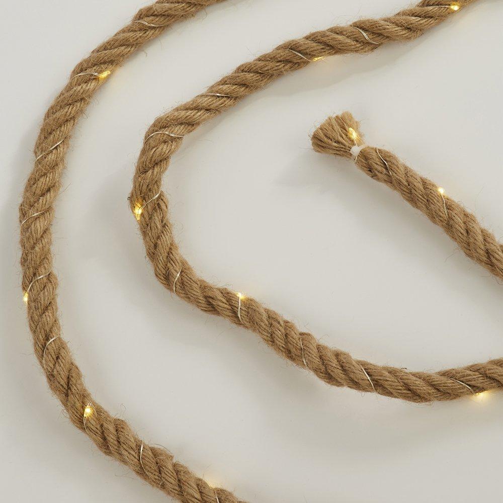 Brown - Lighting Collection - OUTDOOR SOLAR LED ROPE LIGHT - 4