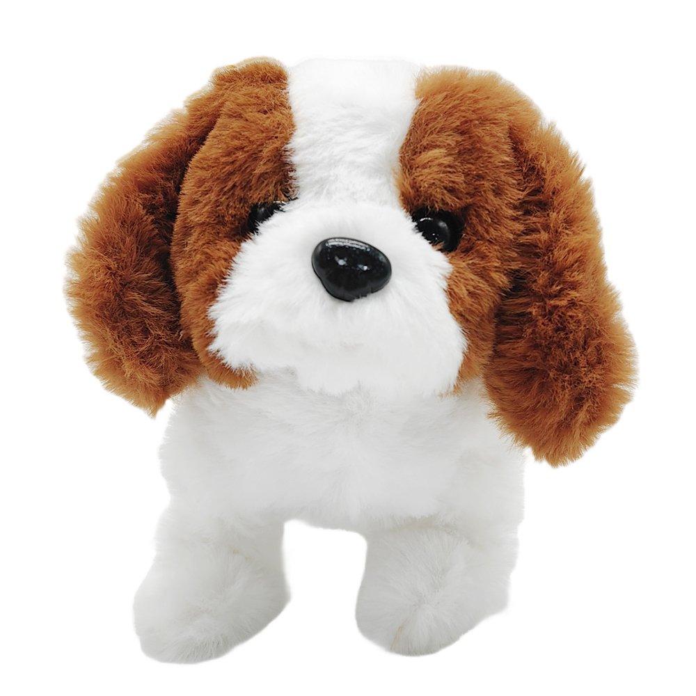 Pugs At Play White Leo Interactive Walking Dog Plush Toy - Fabric - Image 9