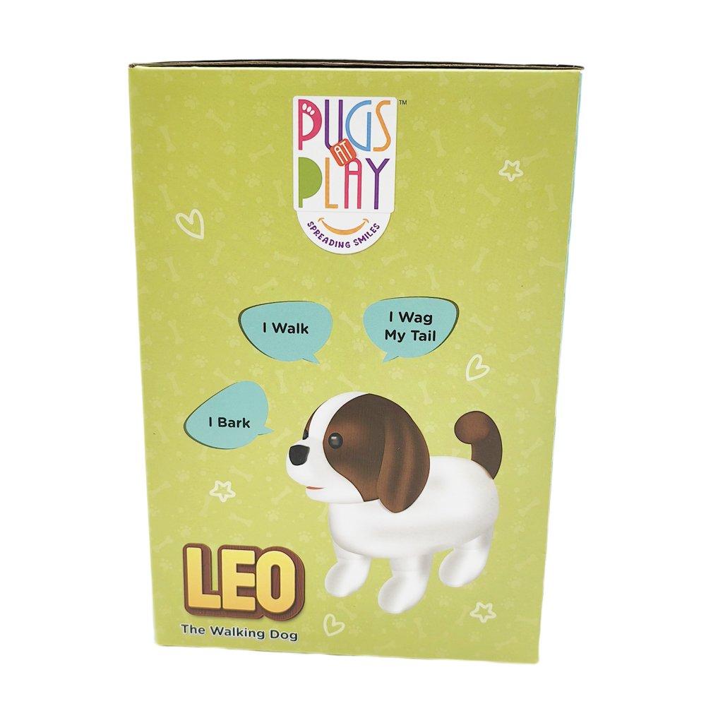Multi - Pugs at Play - Leo Interactive Walking Dog Plush Toy - 4