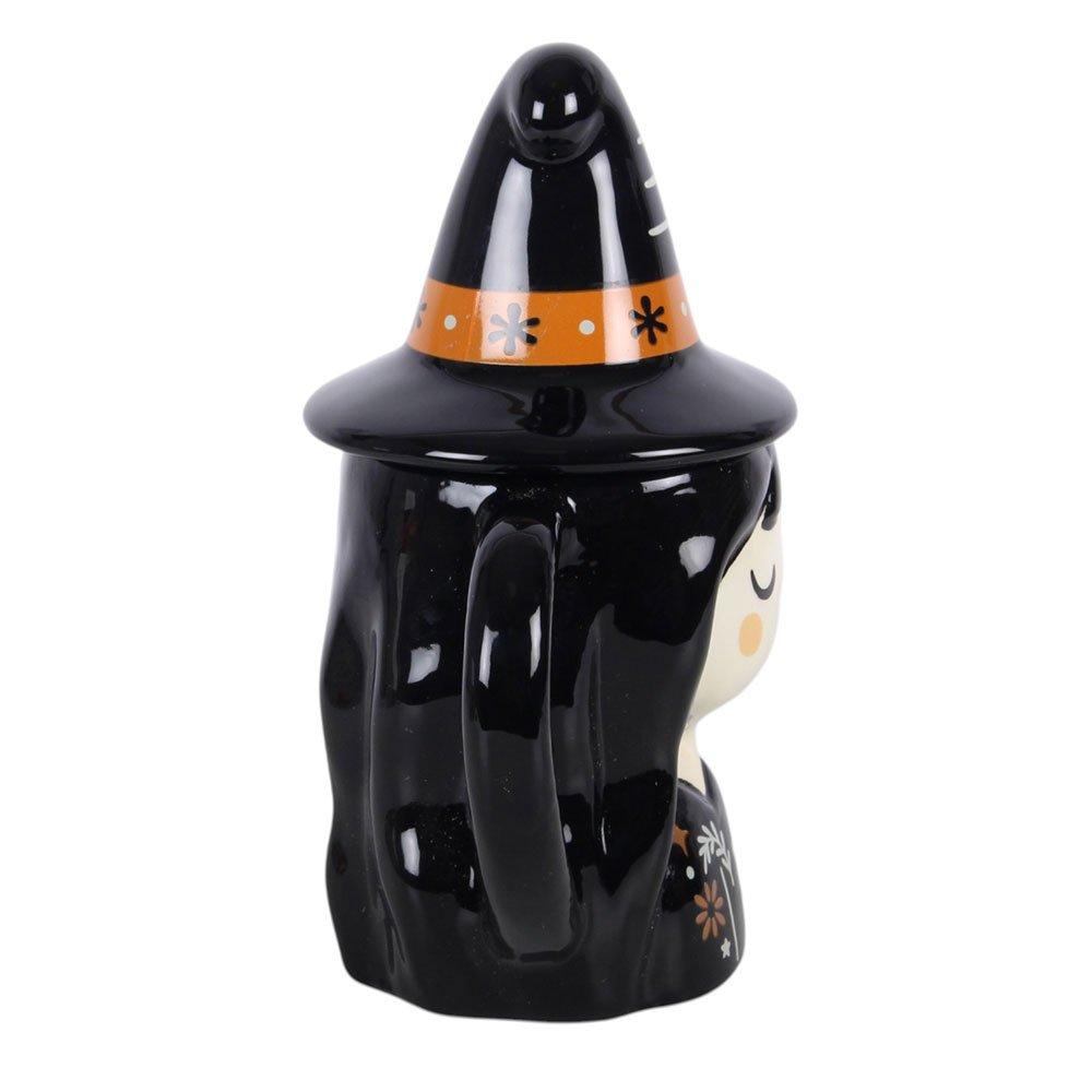 White - Something Different - Frightful Folk Witch Lidded Mug - 4