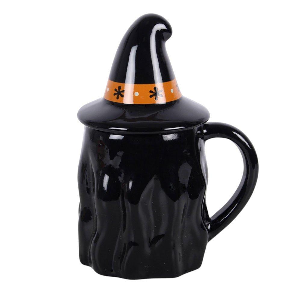 White - Something Different - Frightful Folk Witch Lidded Mug - 5