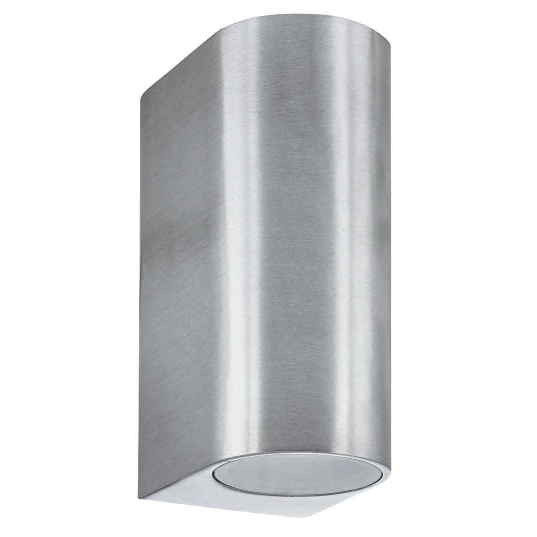 Satin Silver An - Lighting Collection - Silver Up Down Hardwired Wall Light - 2