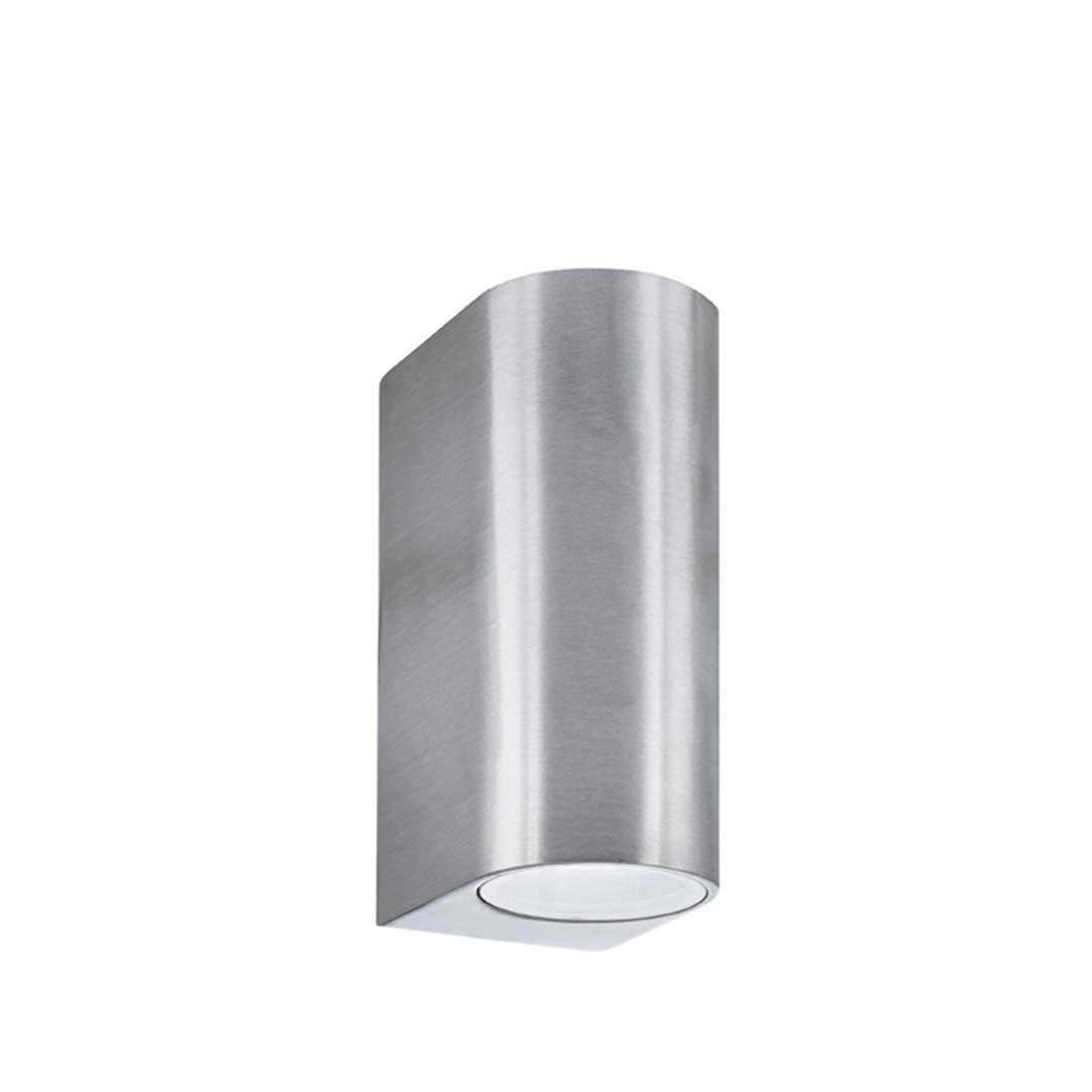 Satin Silver An - Lighting Collection - Silver Up Down Hardwired Wall Light - 3