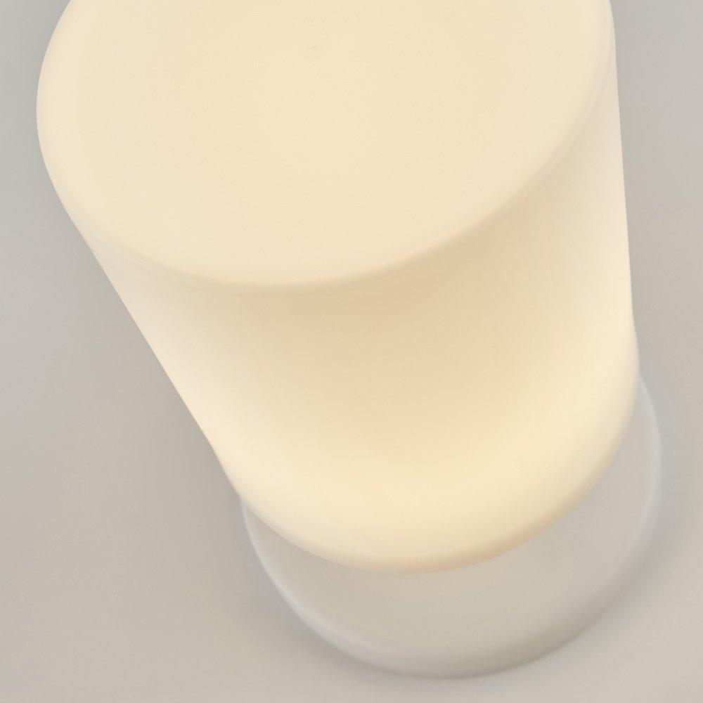 White - Lighting Collection - SOLAR OUTDOOR LED FLOWER POT - 4