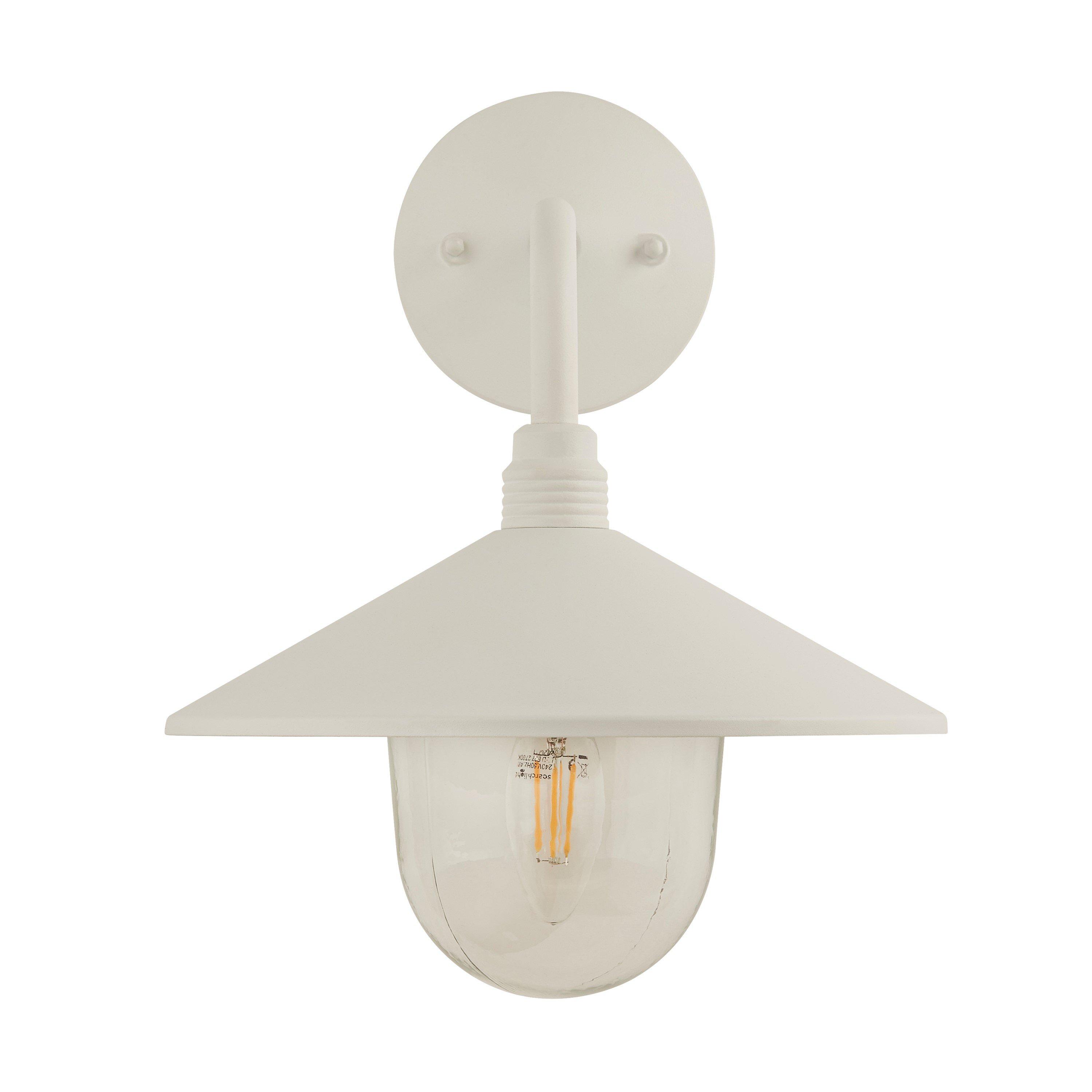 White Clear And - Lighting Collection - SIME - OUTDOOR WALL LIGHT WHITE - 3