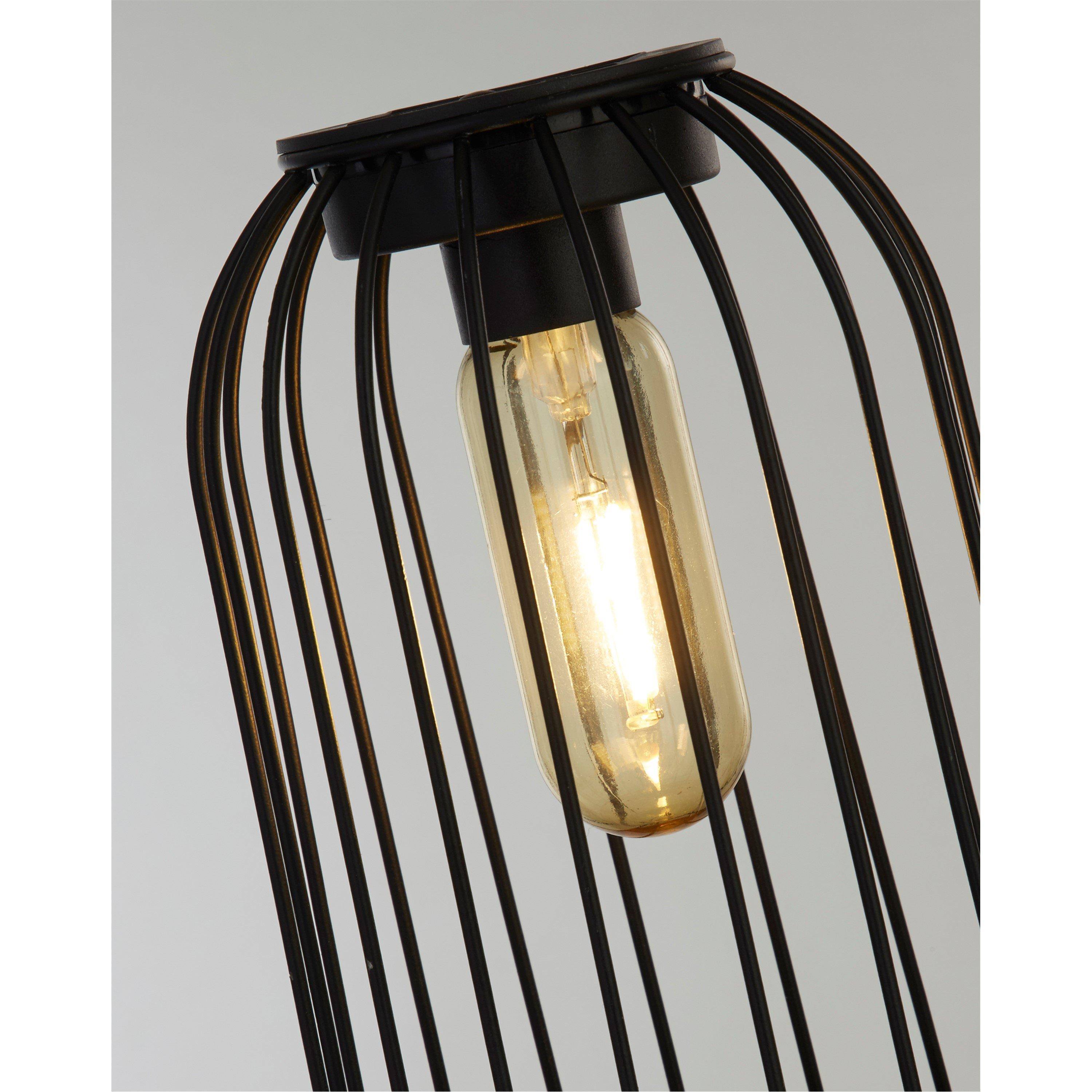 Black And Clear - Lighting Collection - LARGE RATTAN SOLAR LANTERN - 4