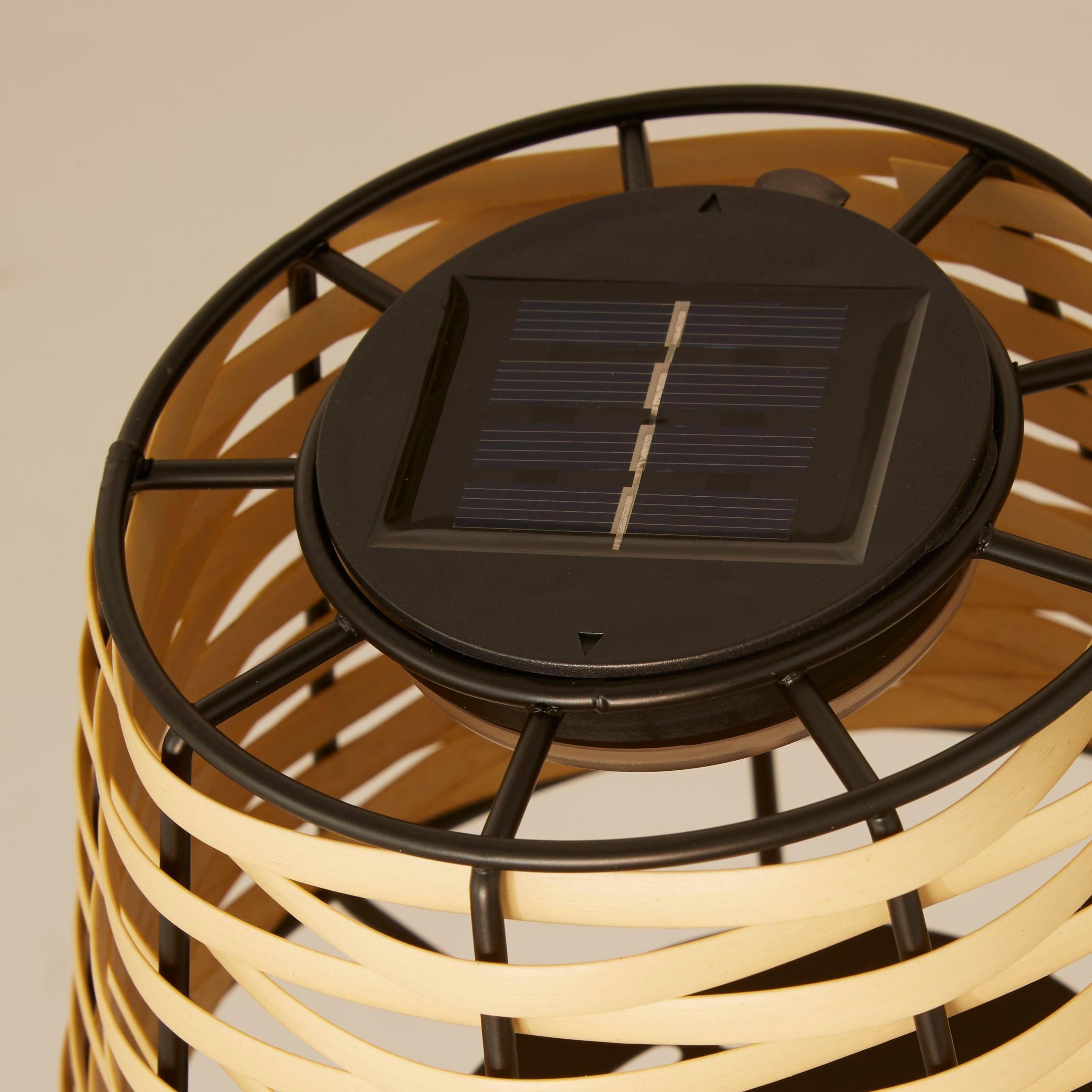 Lighting Collection RATTAN WEAVE SOLAR LAMP | FRASERS