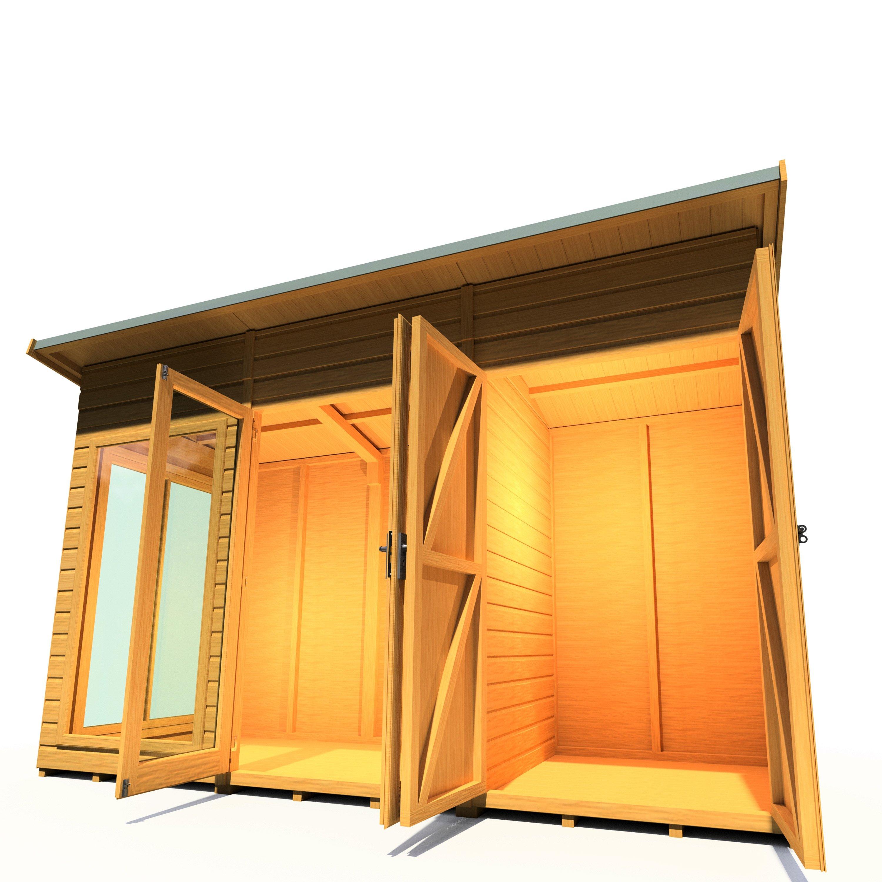 Wood - Shire - Lela 12x4 SummerHouse inc Storage - 5