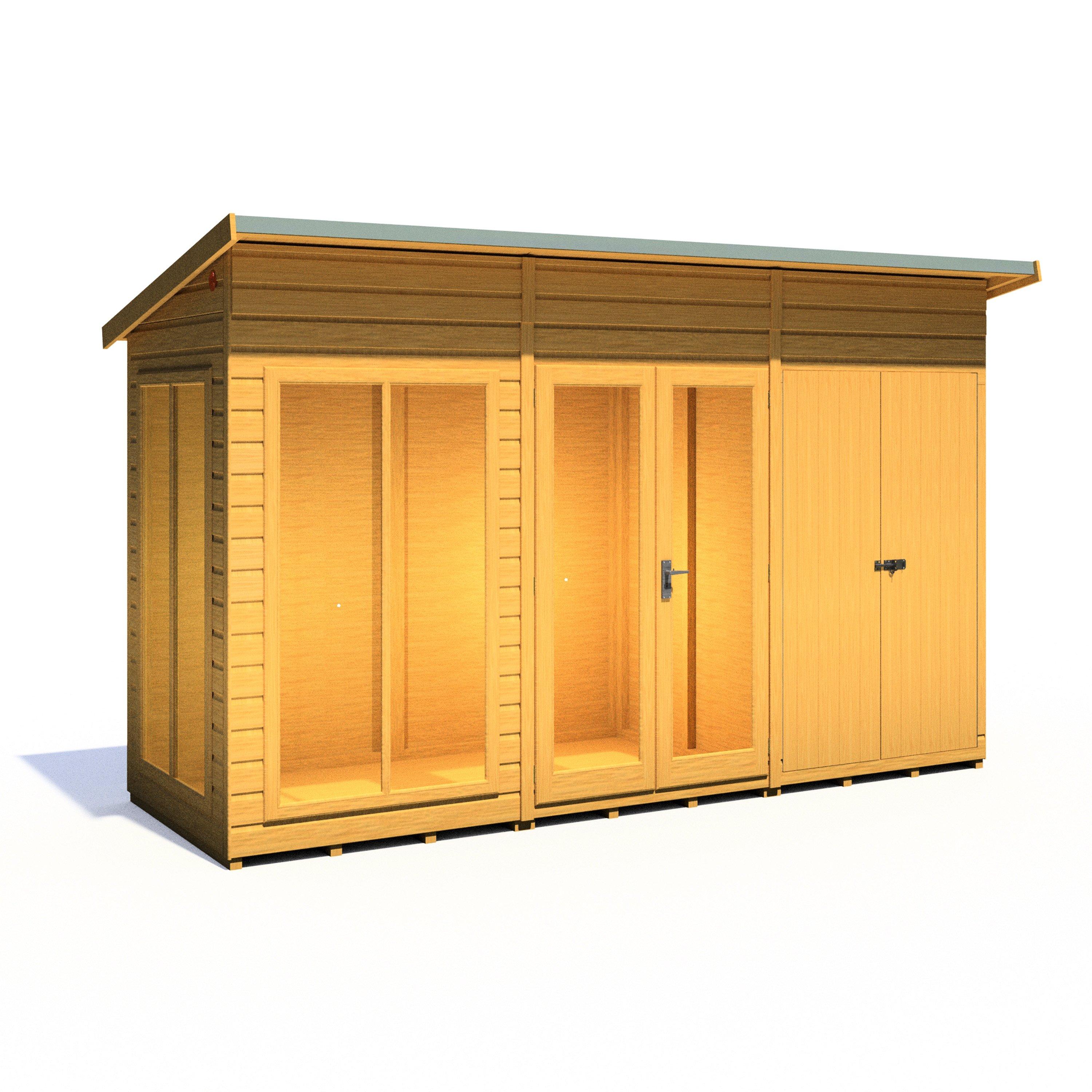 Wood - Shire - Lela 12x4 SummerHouse inc Storage - 6