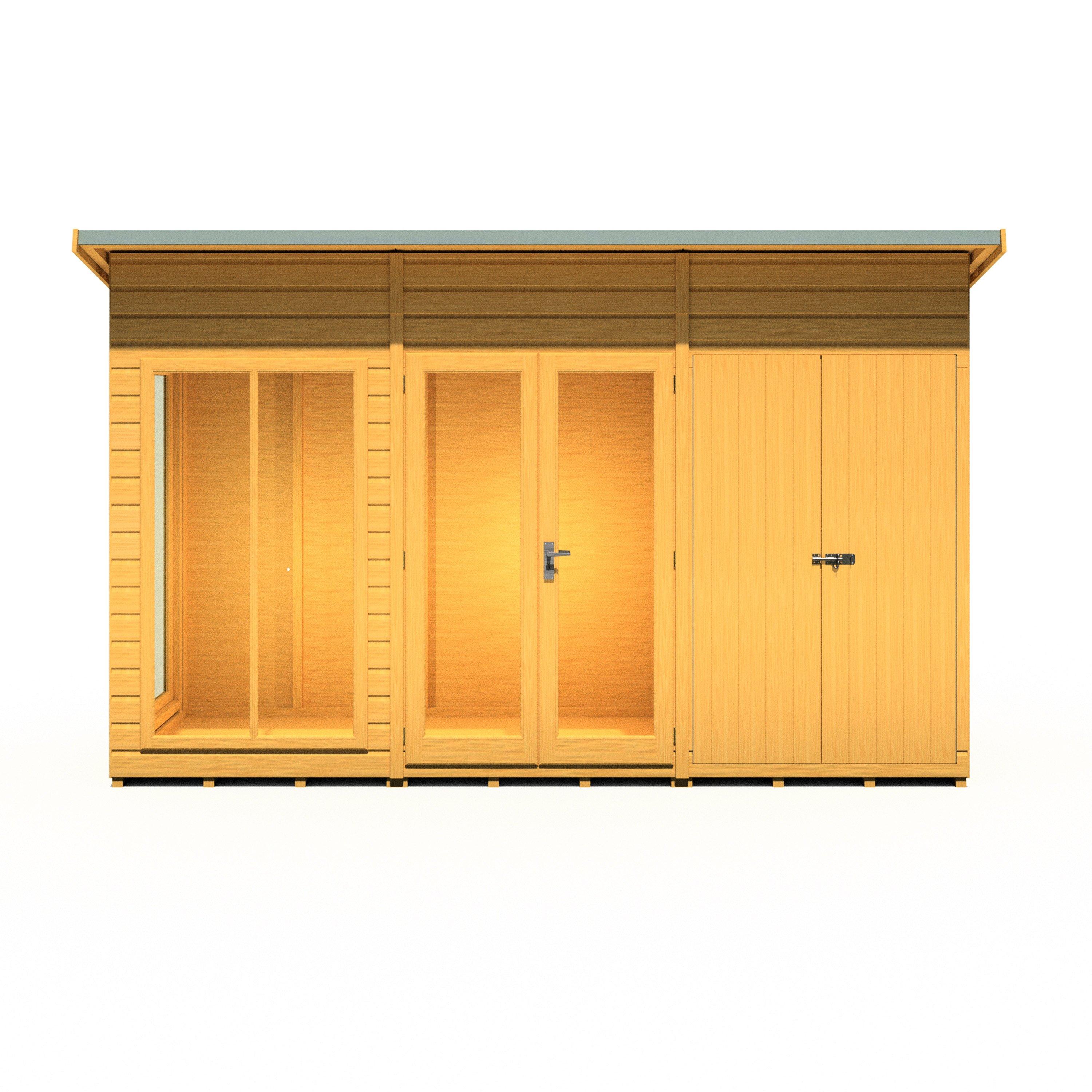 Wood - Shire - Lela 12x4 SummerHouse inc Storage - 7