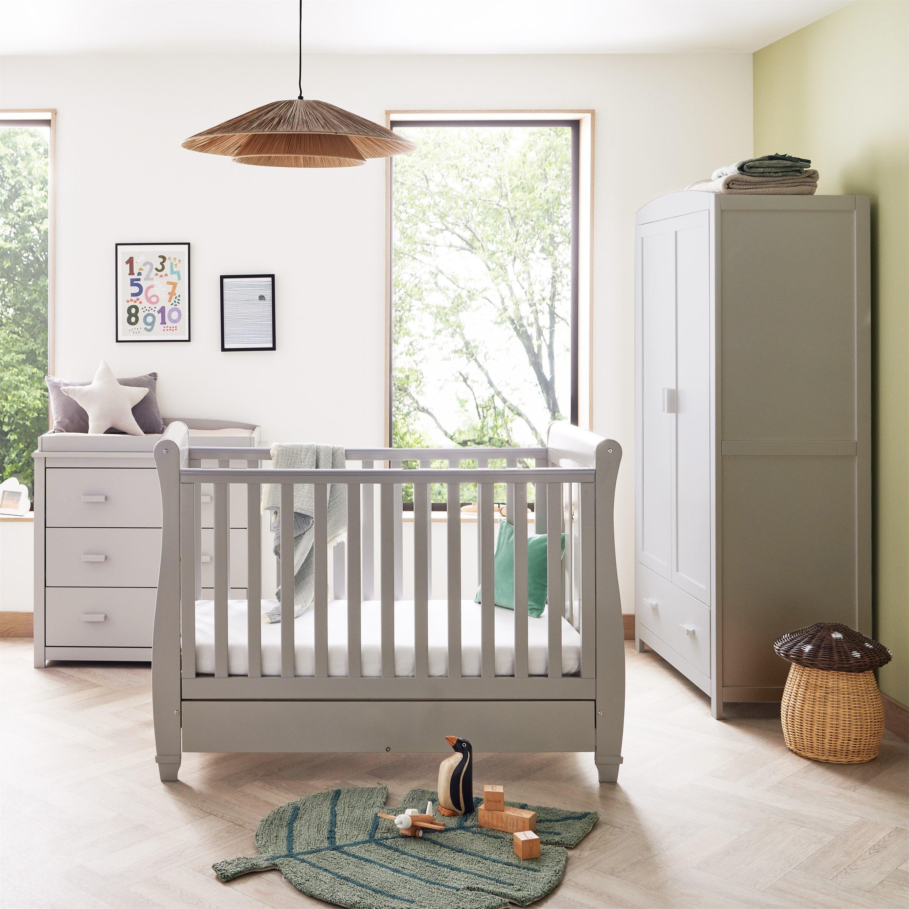 Grey - Babymore - Eva 3 Piece Room Set - Grey - 3