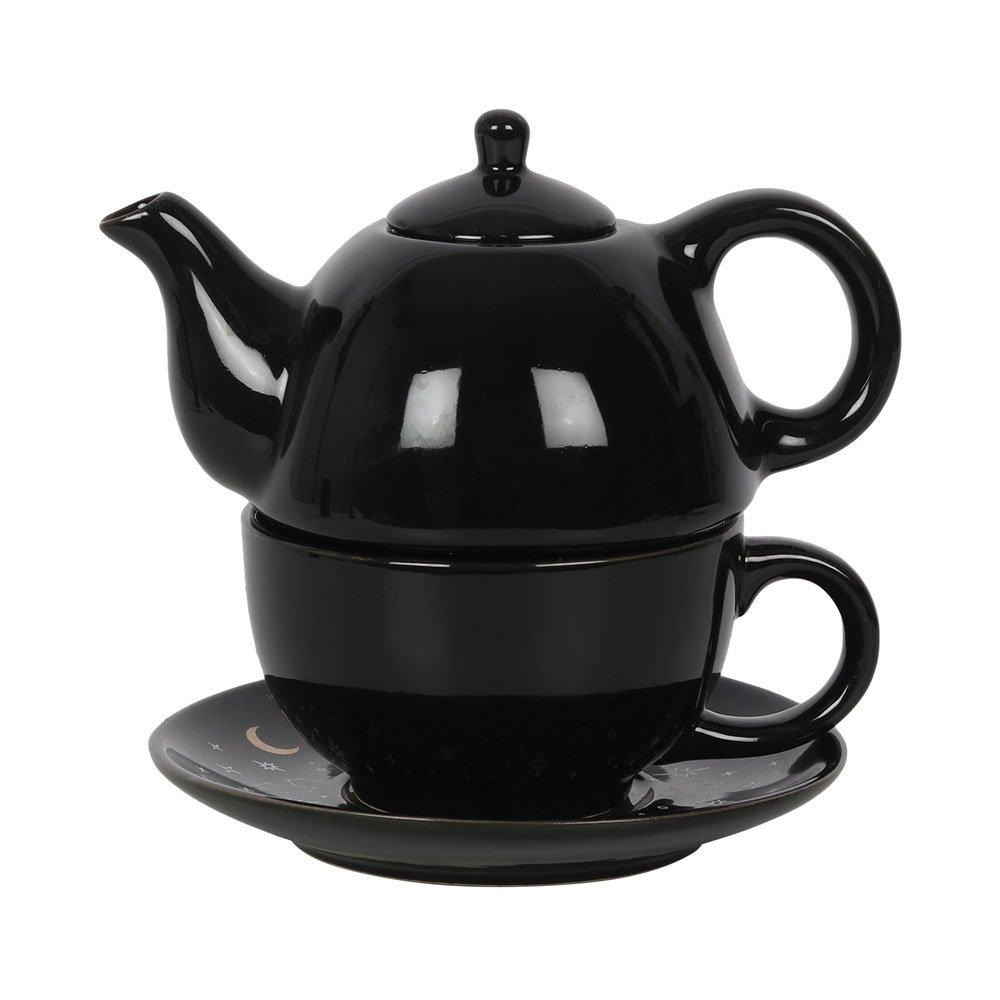 Black - Something Different - The Fortune Teller Tea For One Tea Set - 2