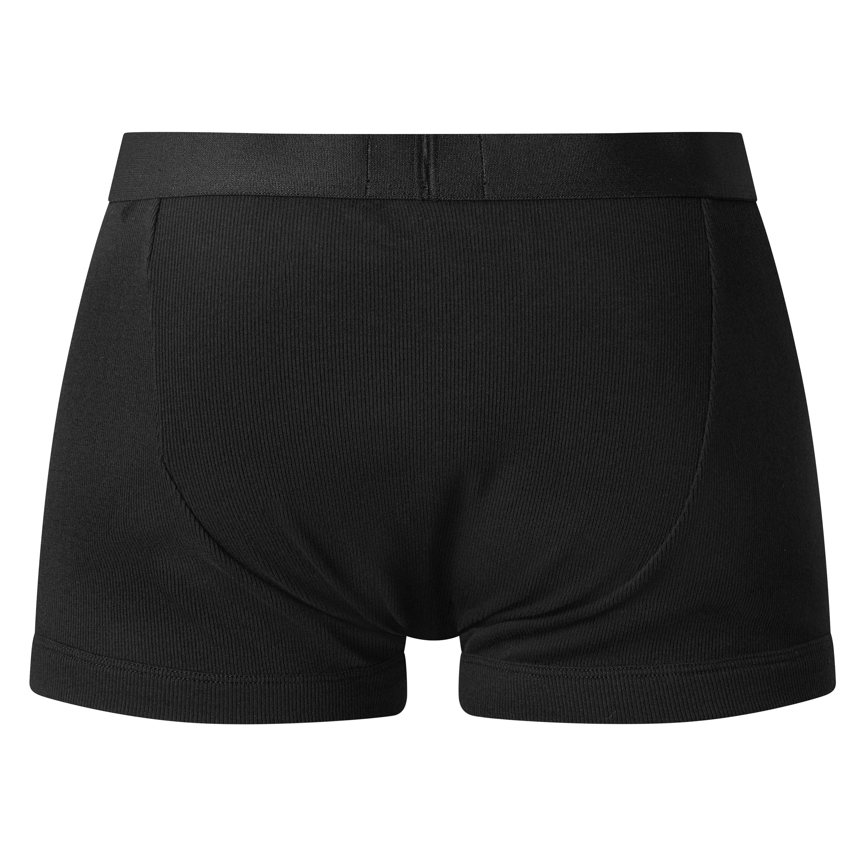Black - Emporio Armani - 2 Pack Ribbed Cotton Boxer Briefs - 2