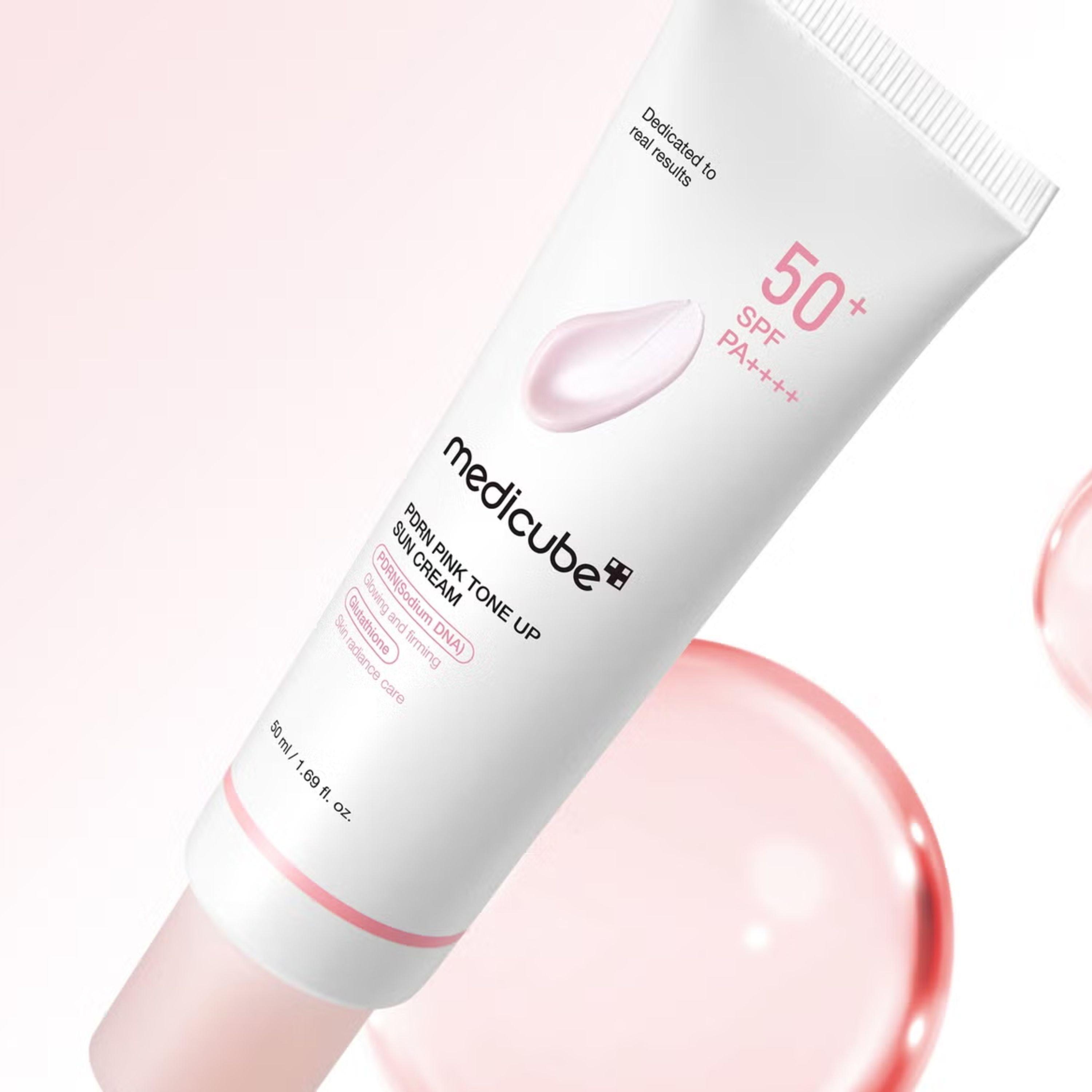 None - Medicube - Pdrn Pink Tone Up Sun Cream 50ml - 2