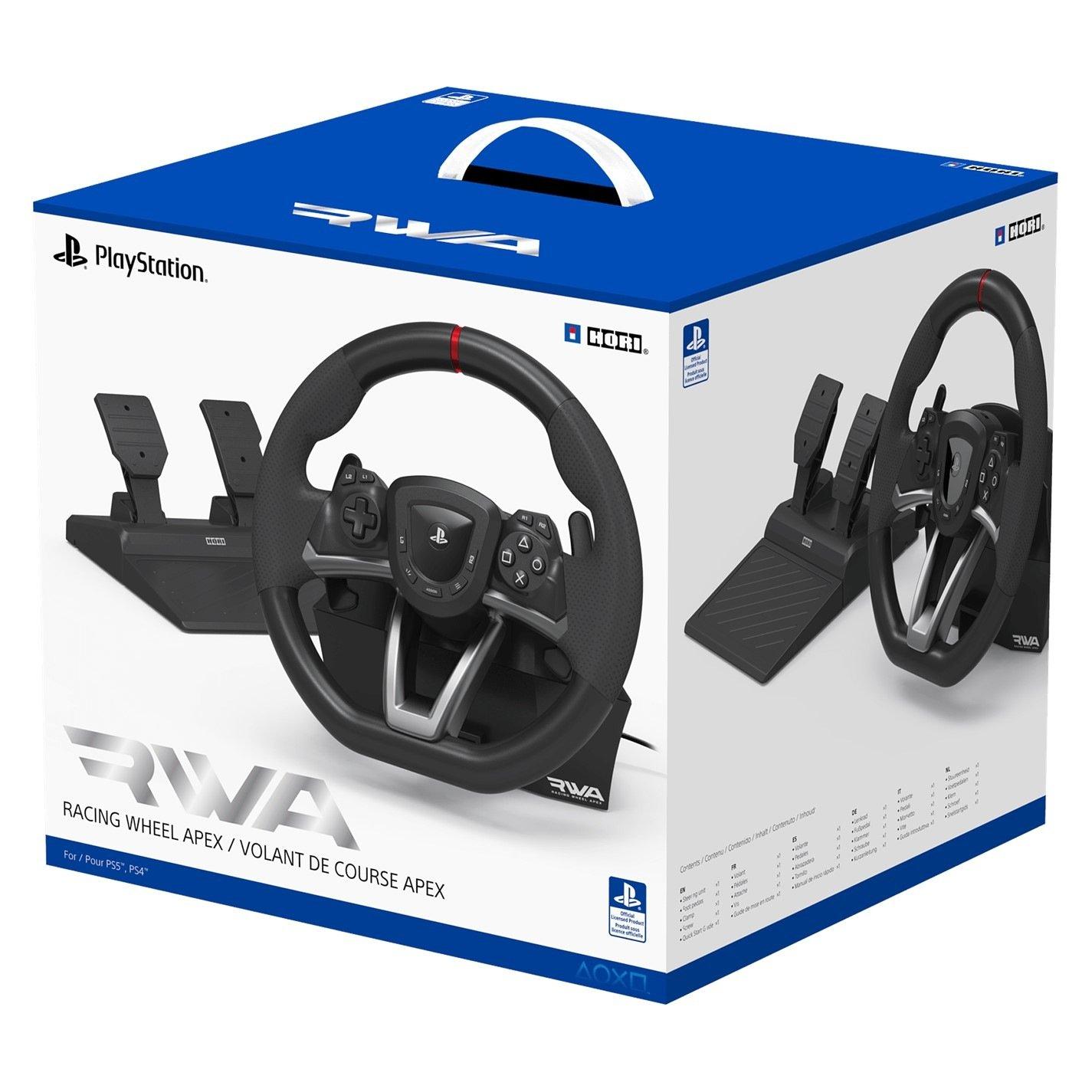 Schwarz - HORI - Racing Wheel APEX for Playstation 5 - 8