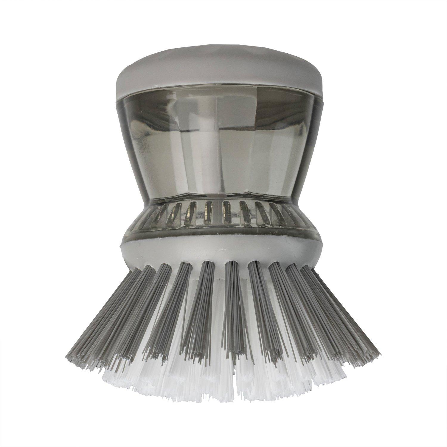 Grey - JVL - JVL Soap Dispensing Scrubbing Brush - 1