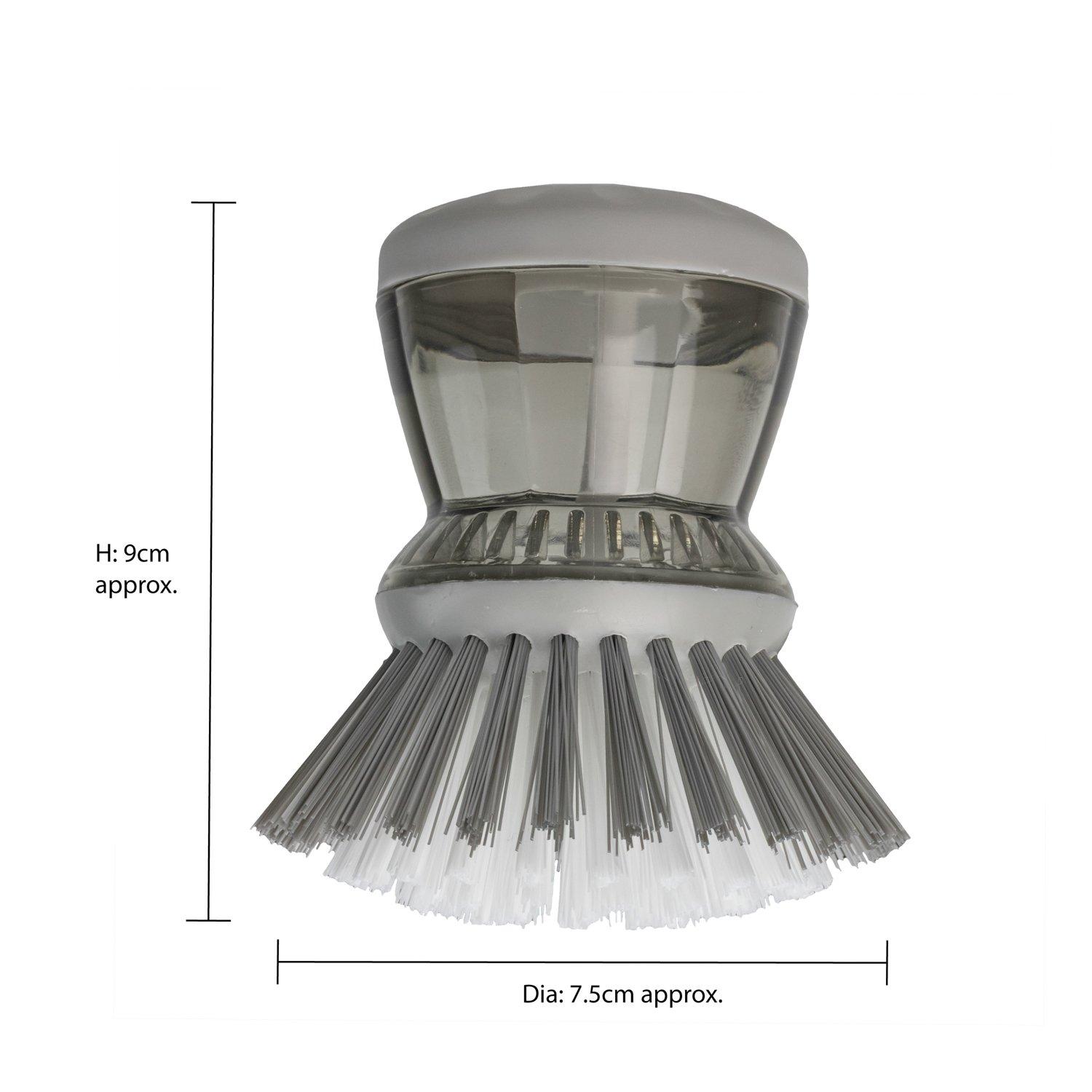 Grey - JVL - JVL Soap Dispensing Scrubbing Brush - 5
