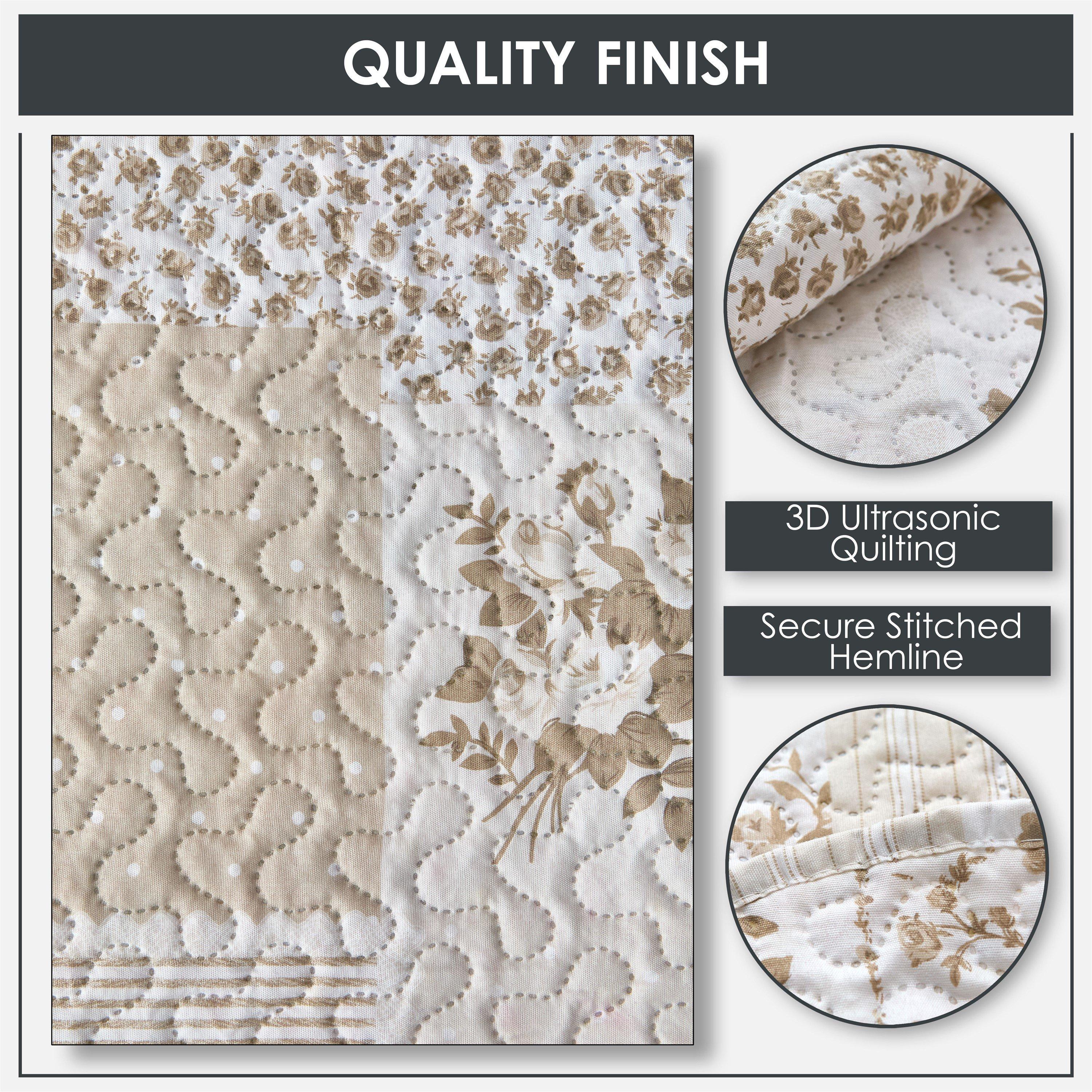 Natural Cream - Emma Barclay - Bedspread Set Patchwork Cotswold - 2