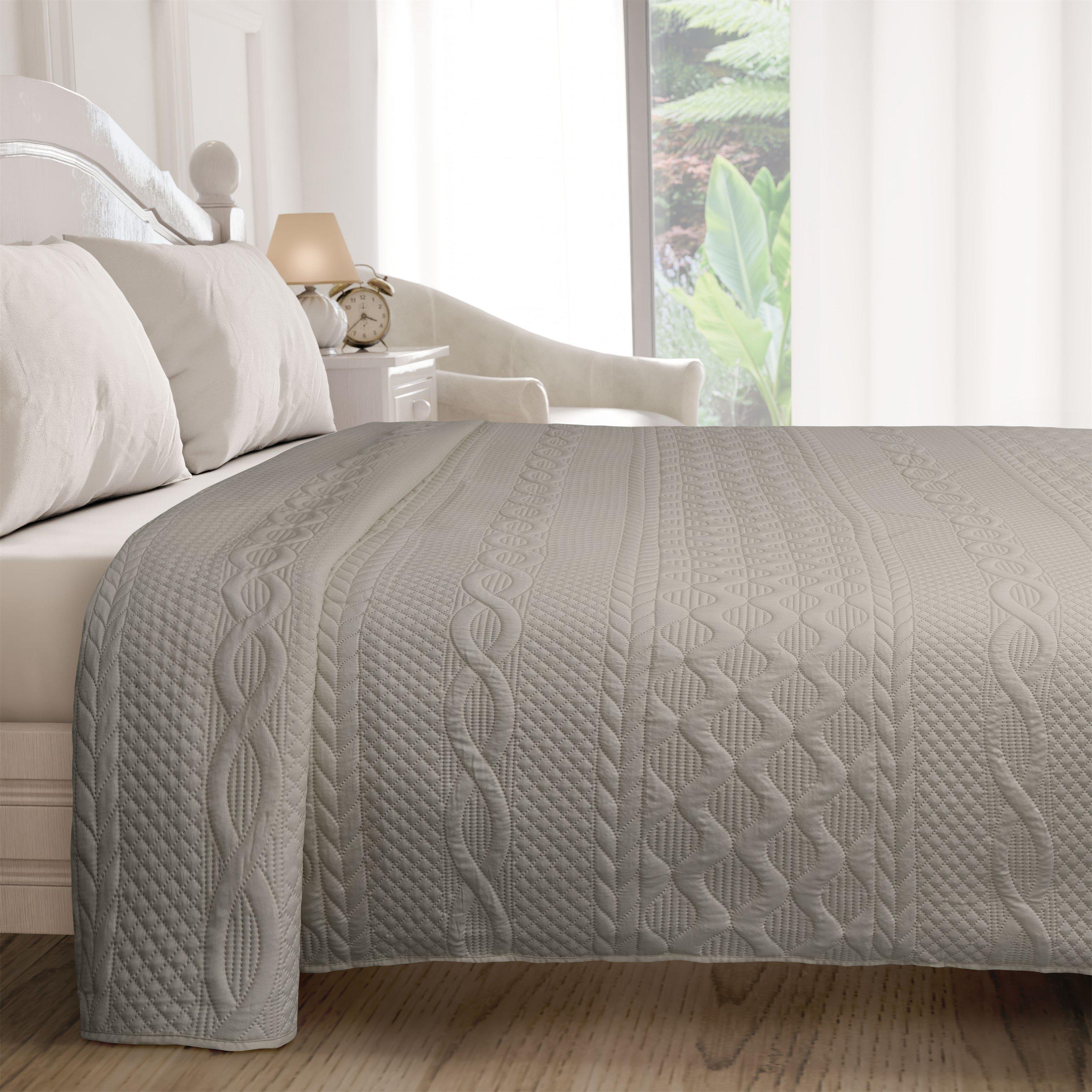 Stone Cream - Emma Barclay - Bedspread Quilted Aran - 5