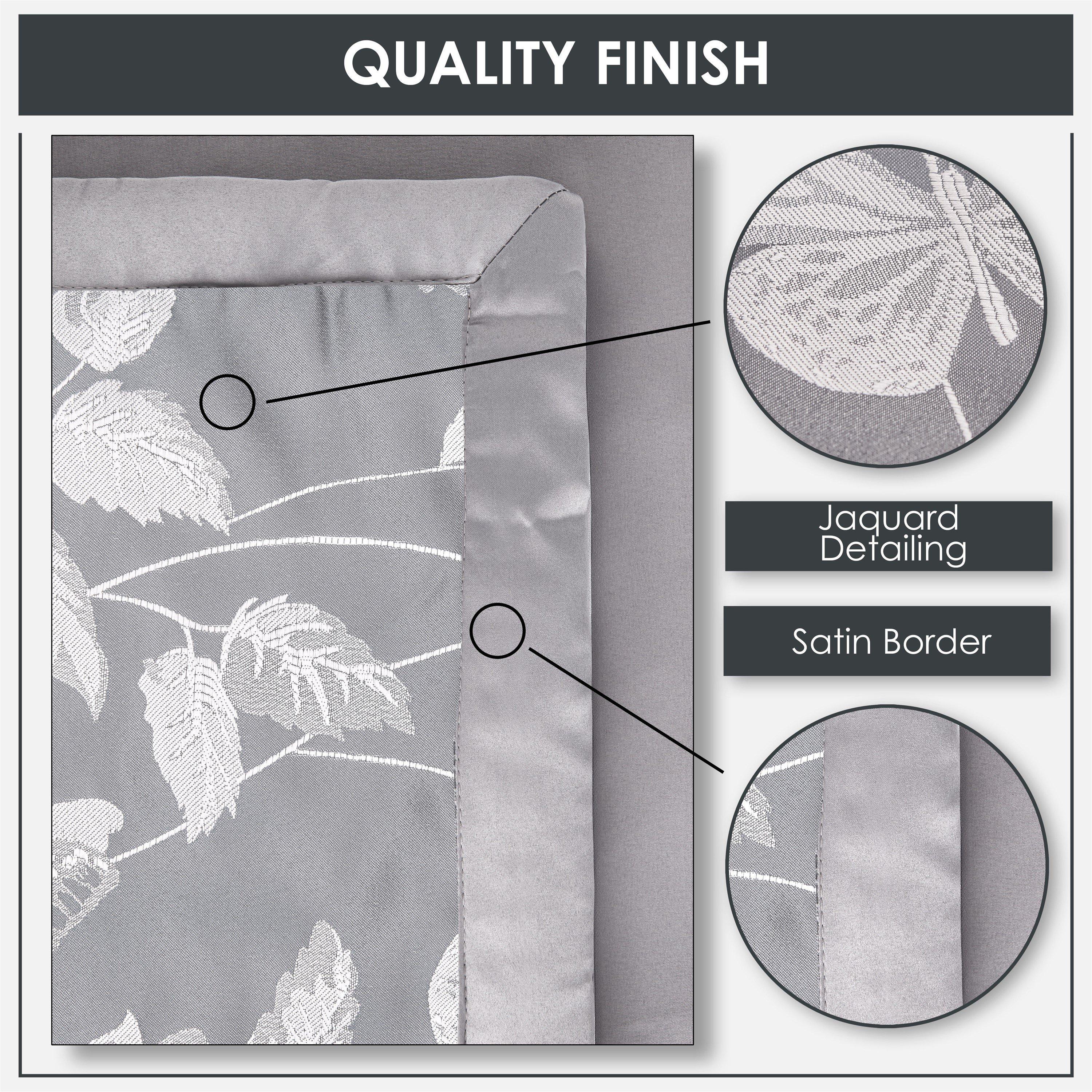 Silver - Emma Barclay - Bedspread Set Jacquard Butterfly - 2