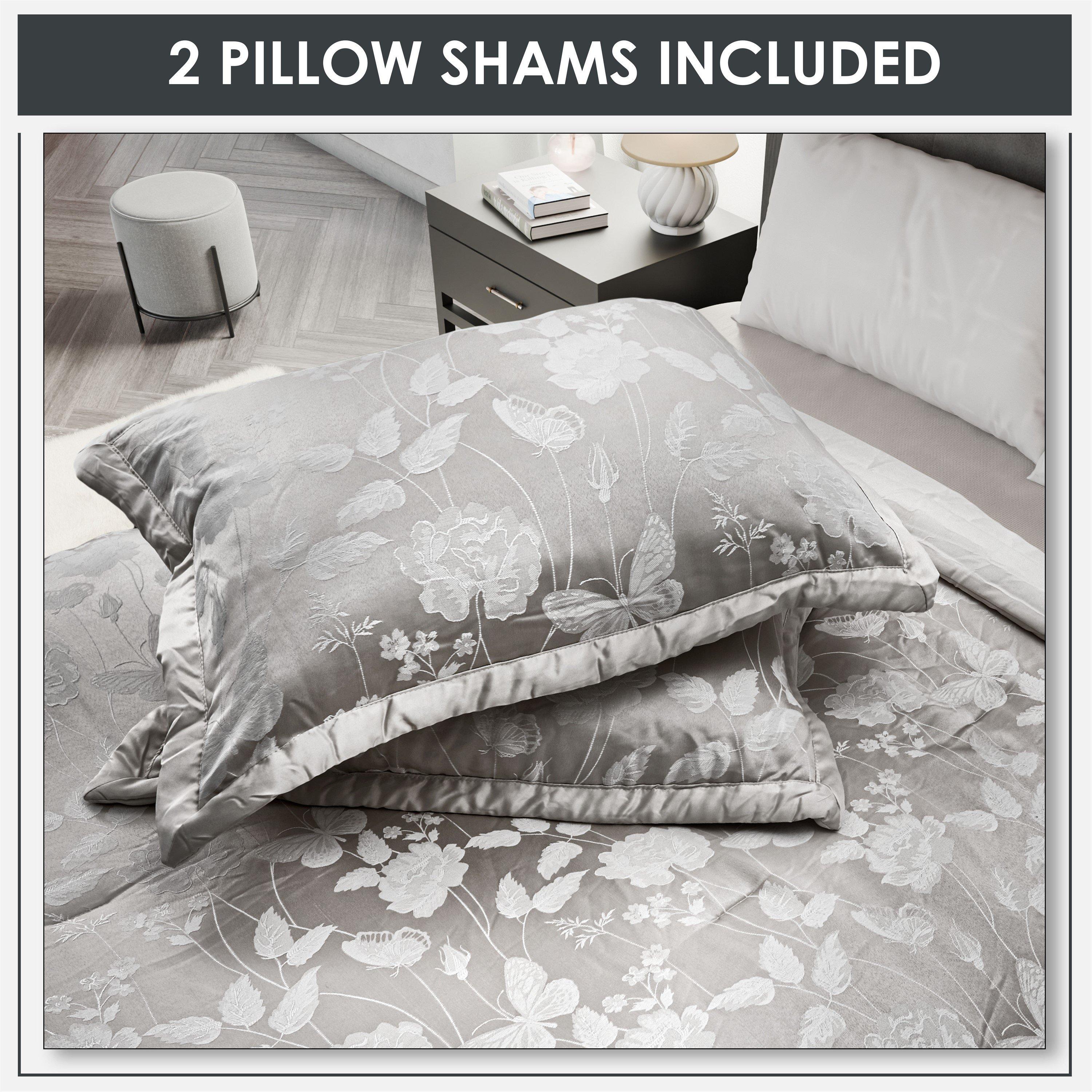 Silver - Emma Barclay - Bedspread Set Jacquard Butterfly - 6