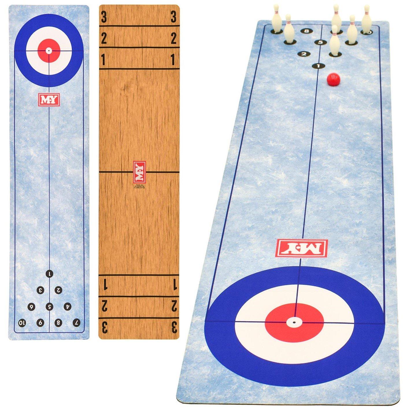 Planet Direct  M.y 3 In 1 Table Top Curling Bowling Shuffleboard - colour - Large