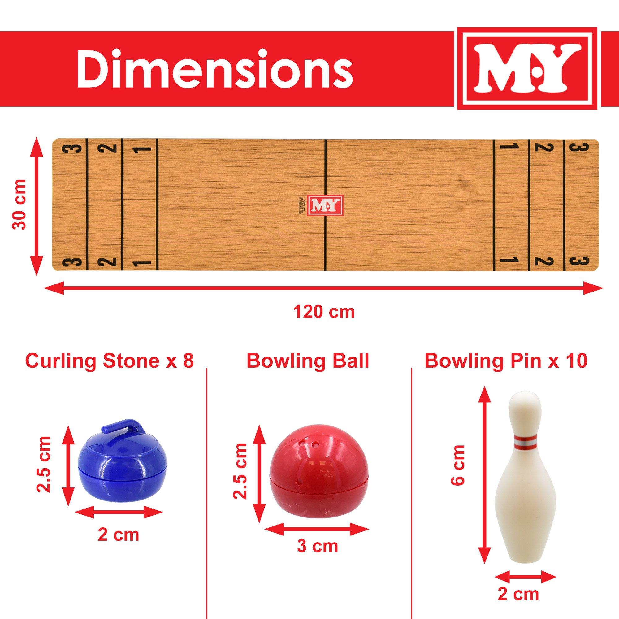 Multicolour - Planet Direct - M.Y 3 in 1 Table Top Curling Bowling Shuffleboard - 6