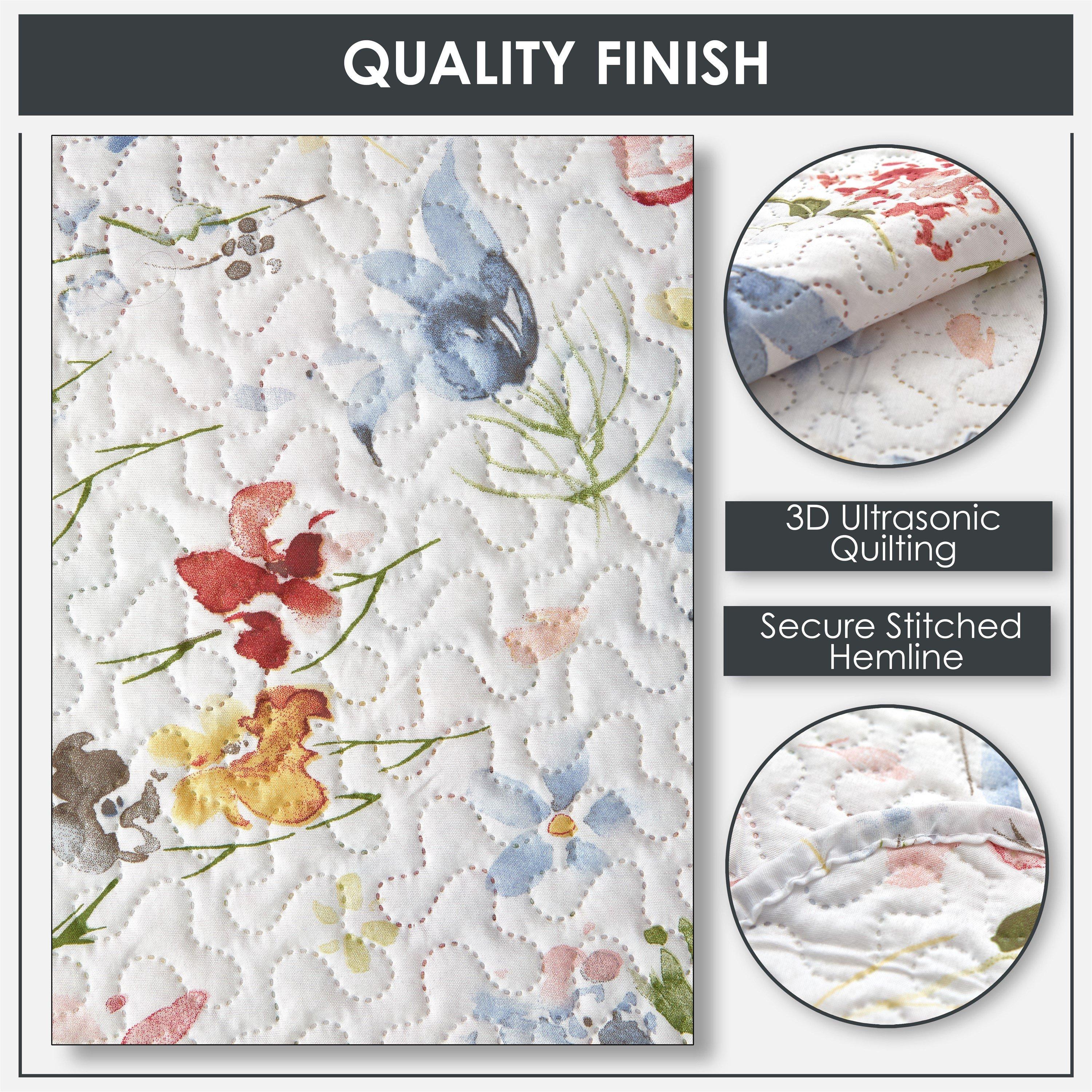 Multi - Emma Barclay - Bedspread Set Patchwork Quilted Meadow - 4