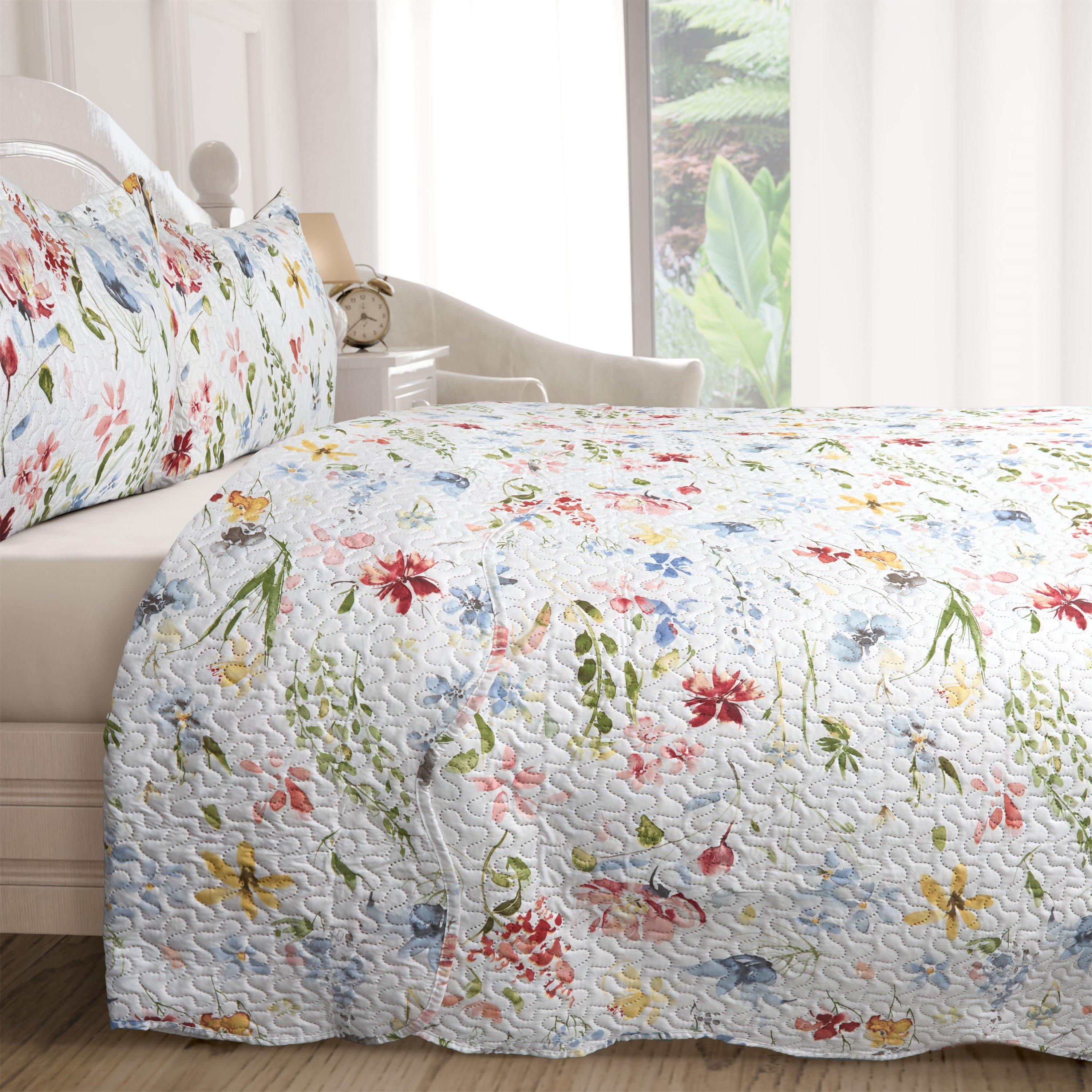 Multi - Emma Barclay - Bedspread Set Patchwork Quilted Meadow - 5