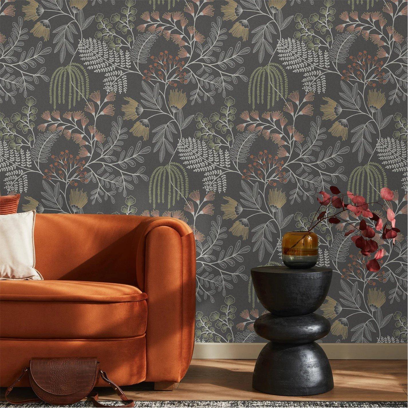 Superfresco Easy Superfresco Easy Richmond Black Floral Wallpaper