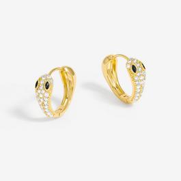 Jon Richard Gold Plated Snake Huggie Earrings