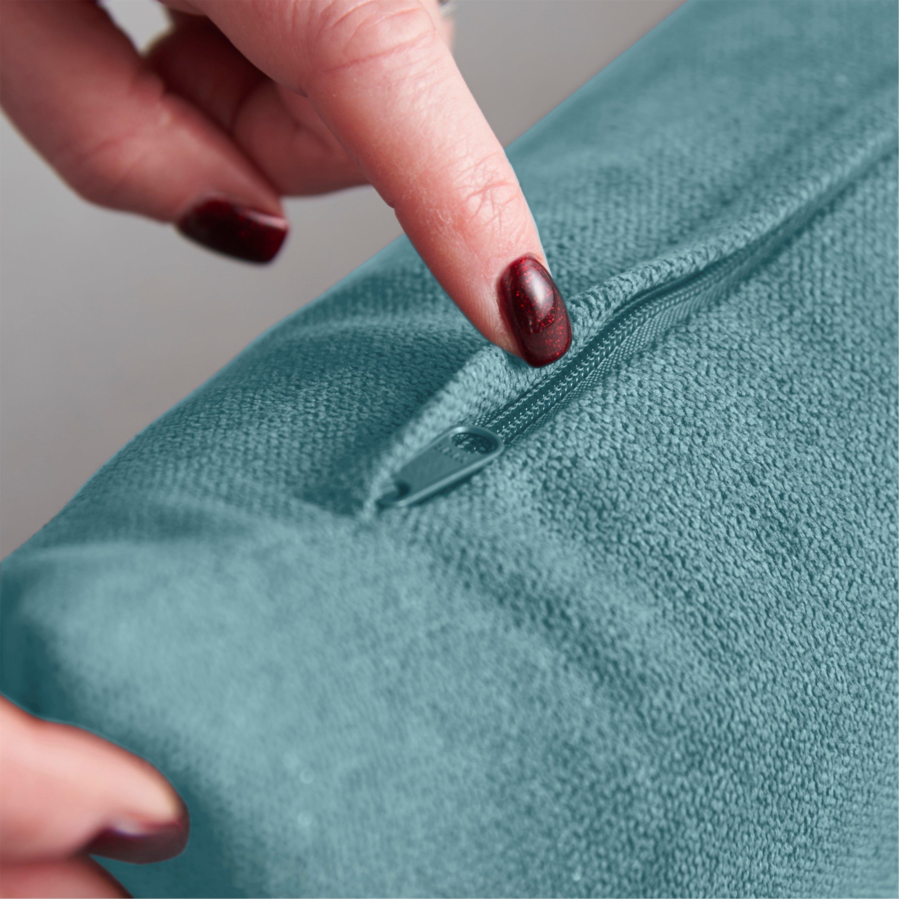 Teal - Alan Symonds - Velvet Chenille Draught Excluder - 3