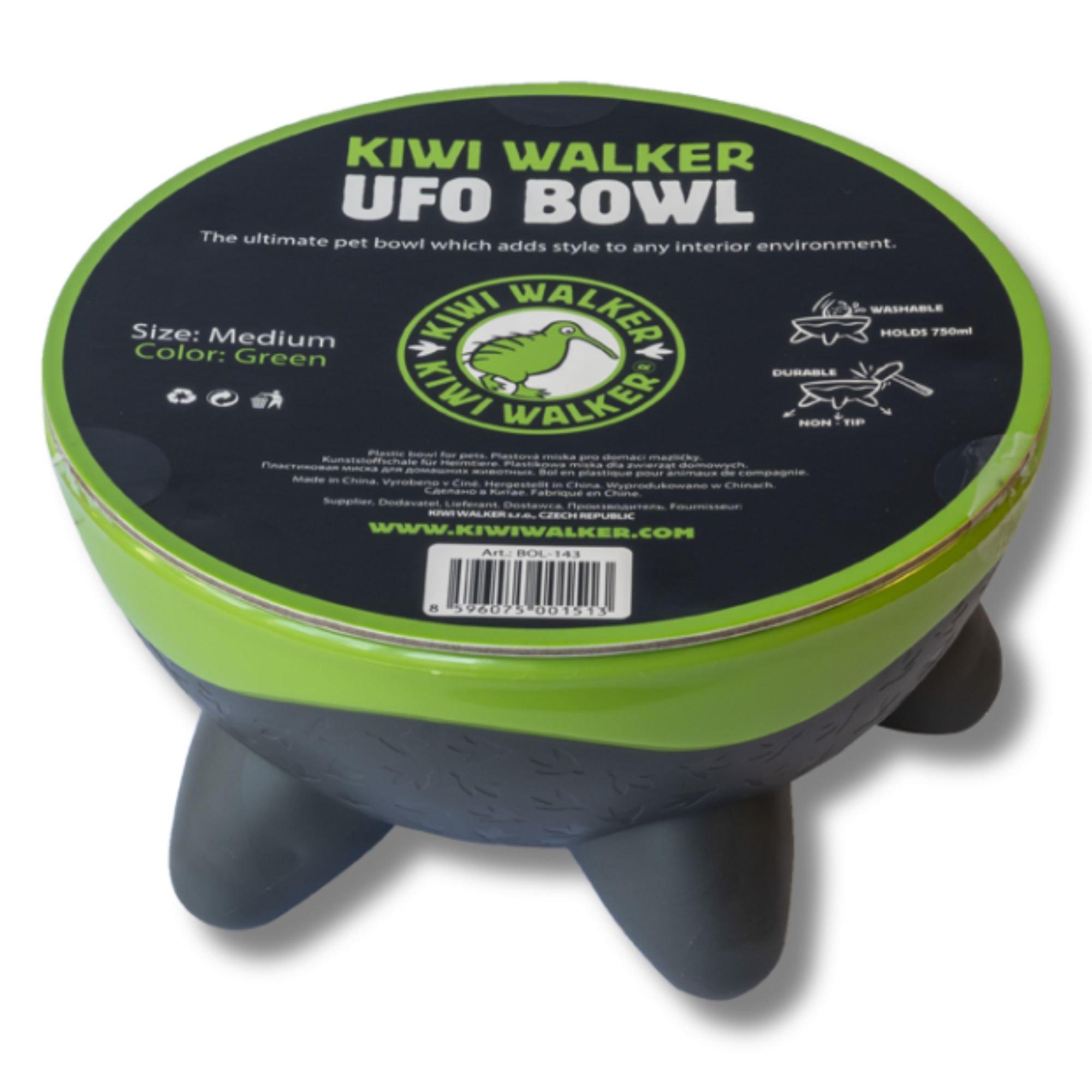 Green - Kiwi Walker - UFO Dog Bowl - Green - 4