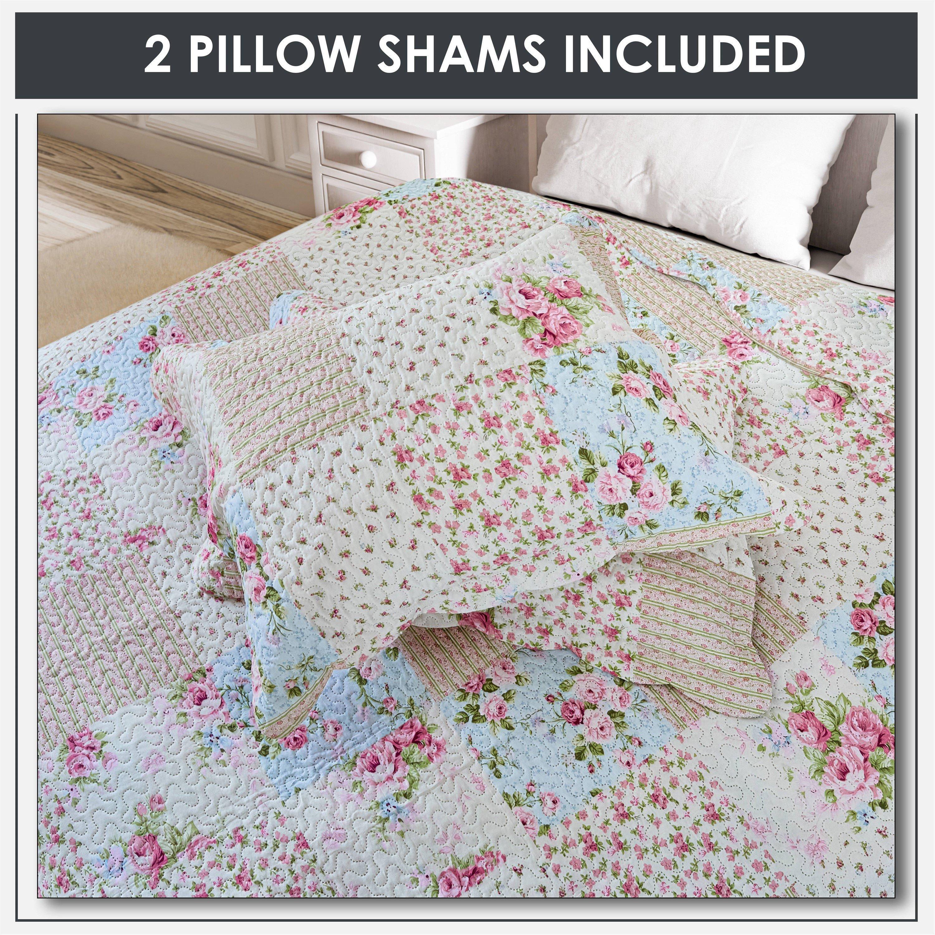 Pink - Emma Barclay - Bedspread Set Patchwork Quilted Meadowbrook - 6