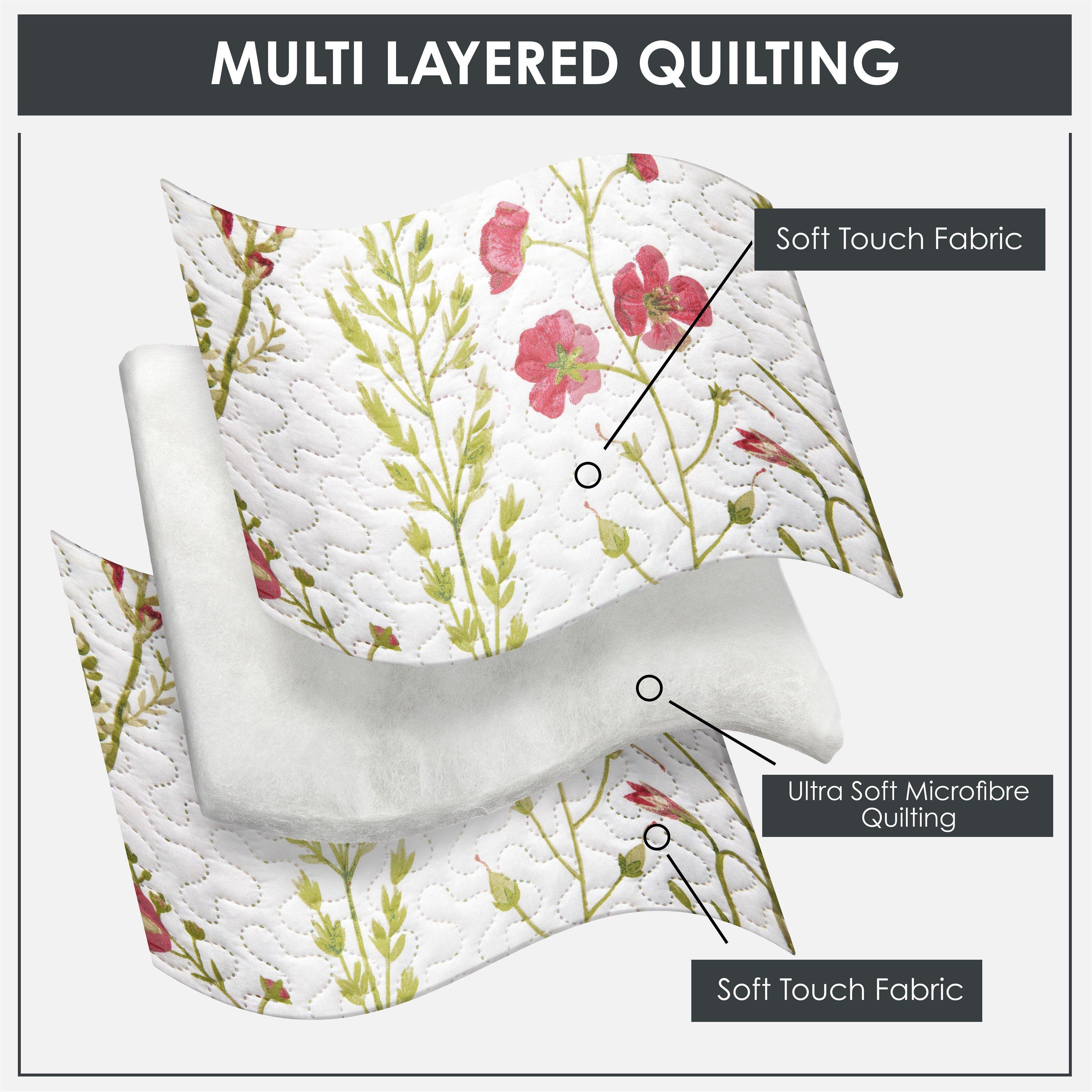 Multi - Emma Barclay - Bedspread Set Patchwork Quilted Poppy - 3