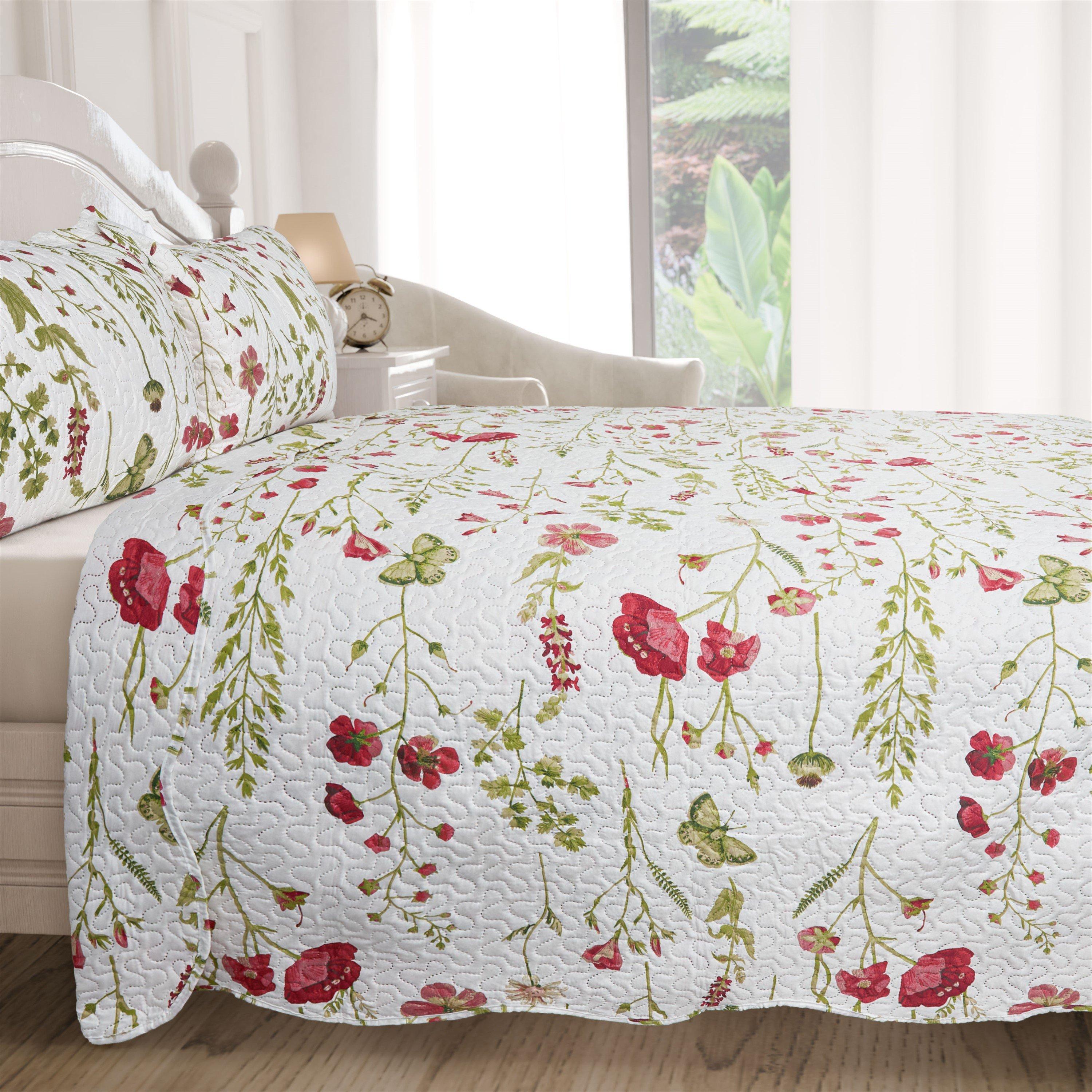 Multi - Emma Barclay - Bedspread Set Patchwork Quilted Poppy - 5