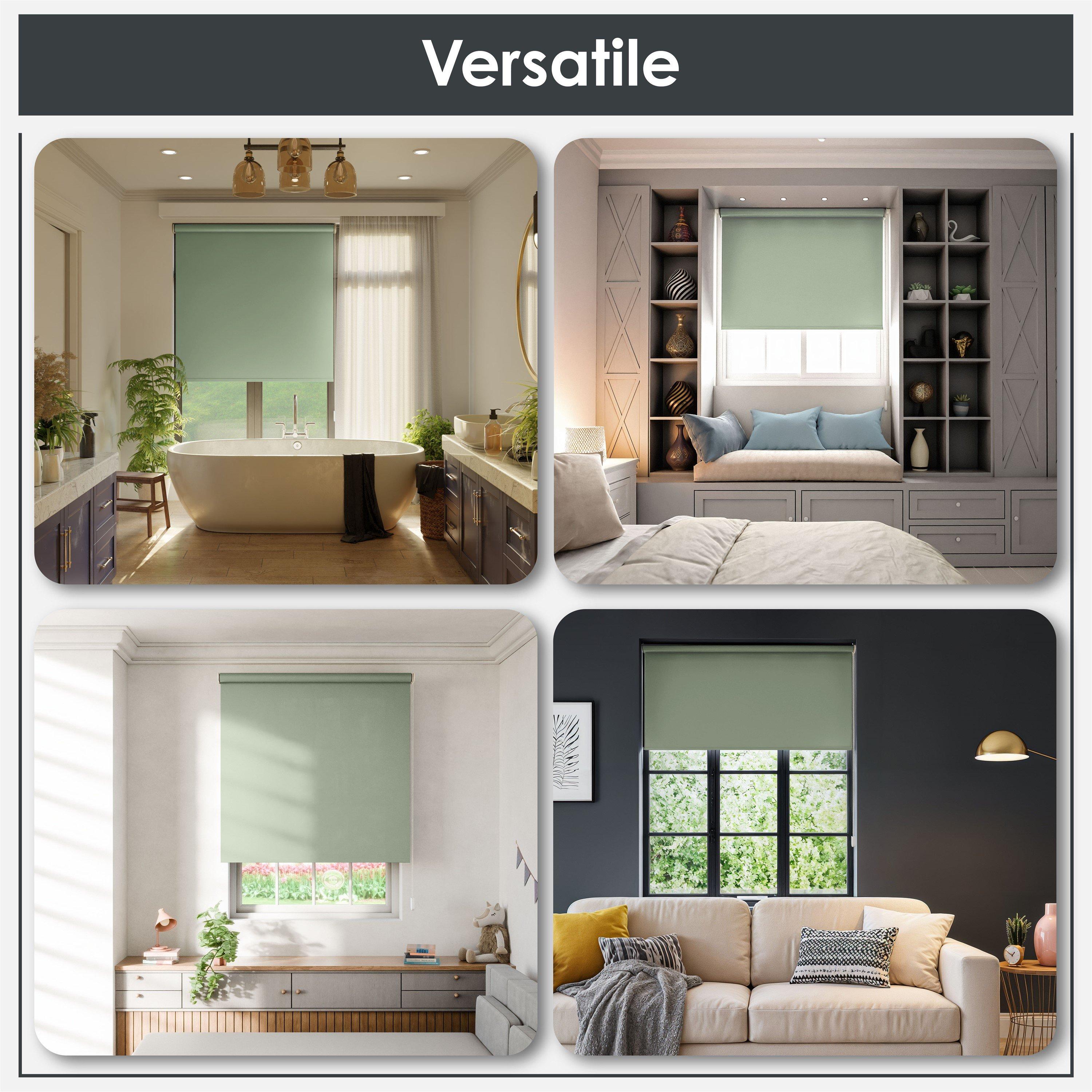 Sage Green - Emma Barclay - Blackout Roller Blind Thermal - 2