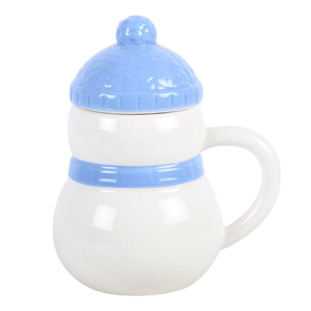 White - Something Different - Winter Snowman Lidded Mug - 5