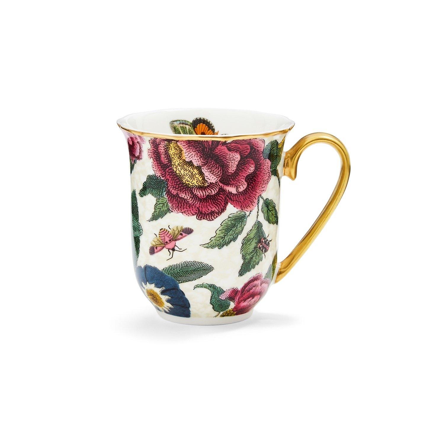 Spode Creatures Of Curiosity  Creatures Of Curiosity Cream Floral Mug - 