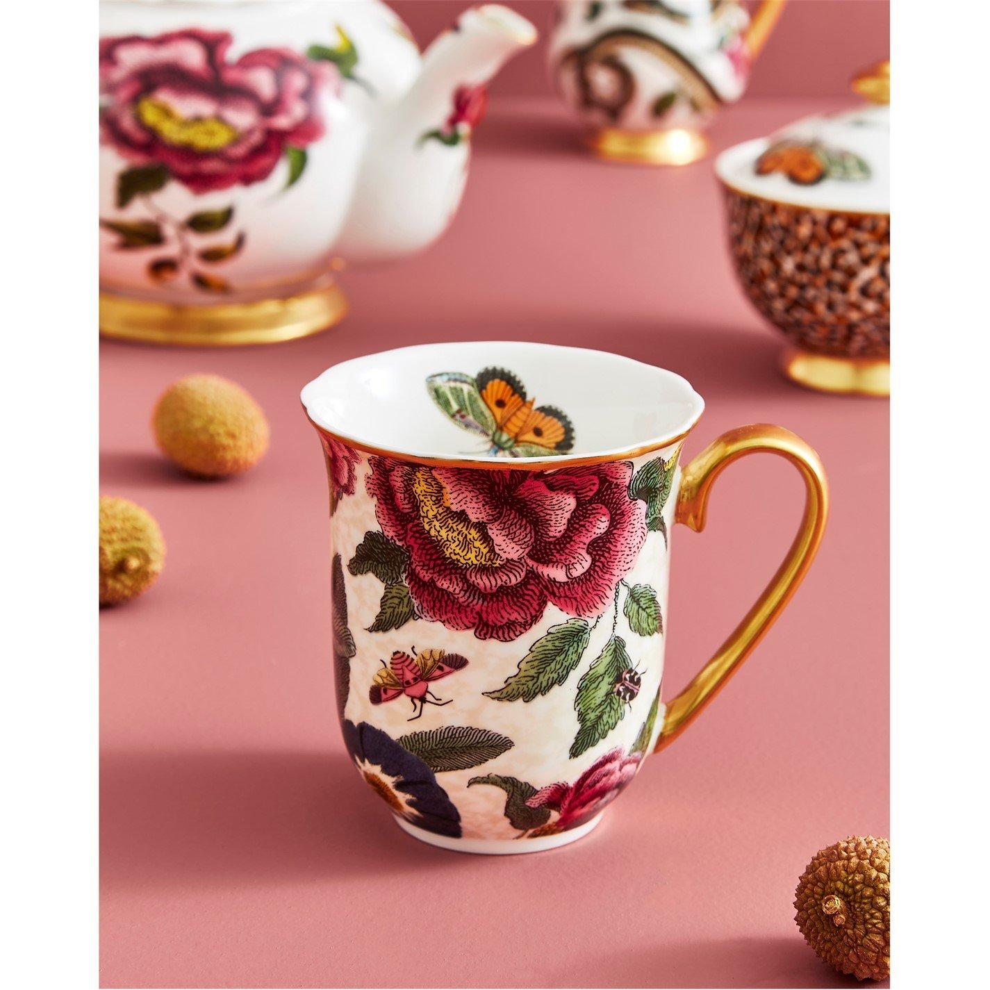 Multi - Spode Creatures of Curiosity - Creatures of Curiosity Cream Floral Mug - 5