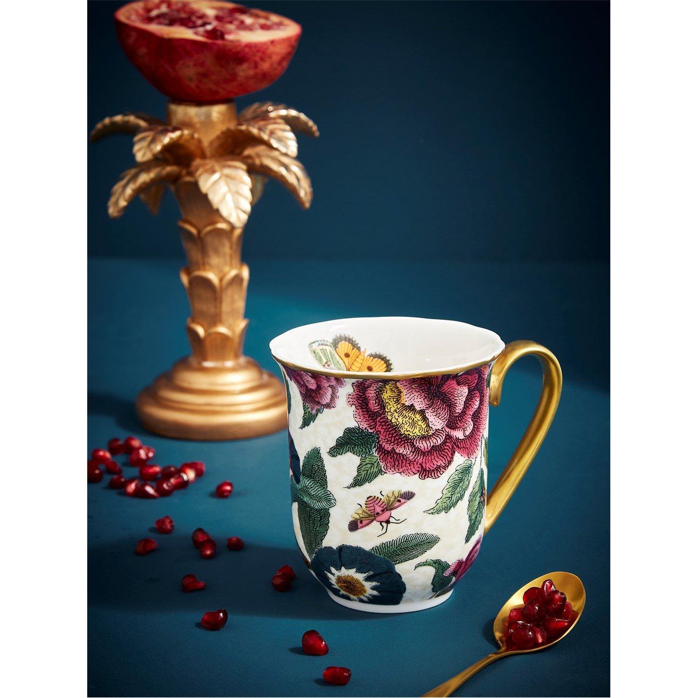 Multi - Spode Creatures of Curiosity - Creatures of Curiosity Cream Floral Mug - 6