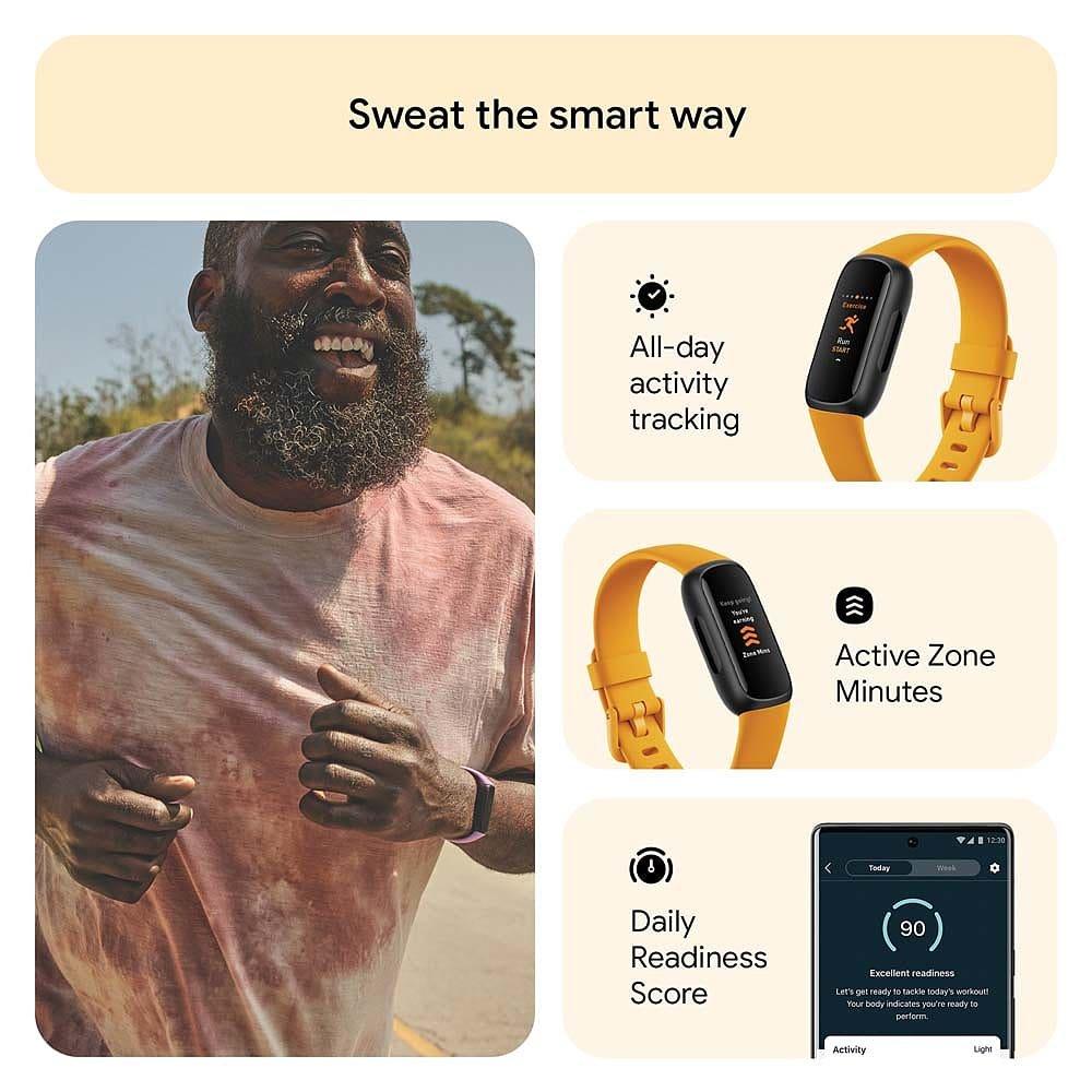 Electronics - Fitbit - Inspire 3 Fitness Tracker Morning Glow - 4