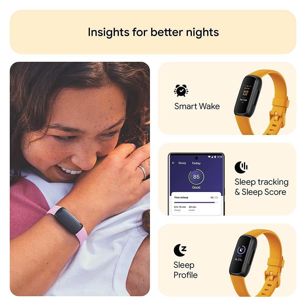 Electronics - Fitbit - Inspire 3 Fitness Tracker Morning Glow - 6