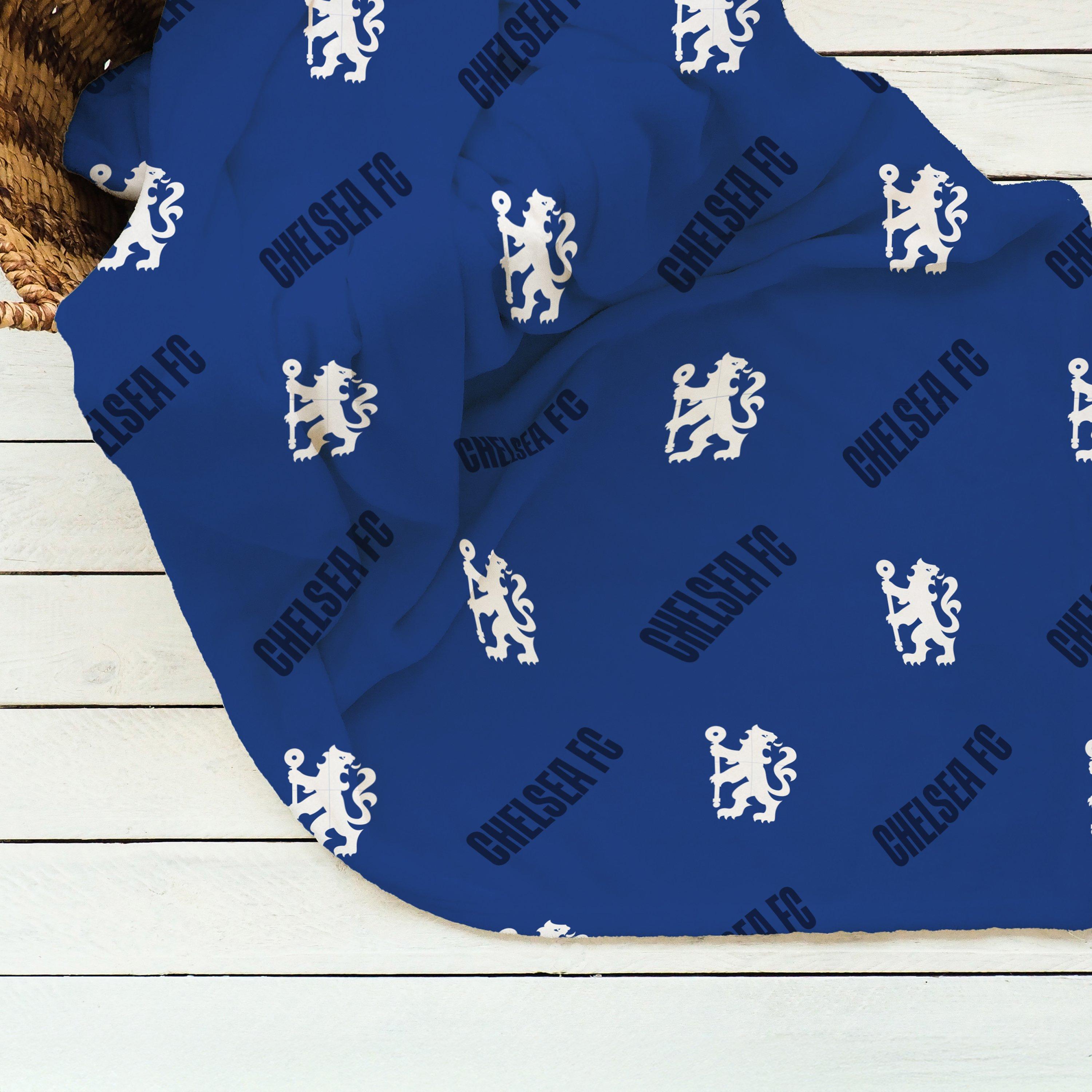 Multi - Team - Chelsea Geometric Fleece Blanket - 2