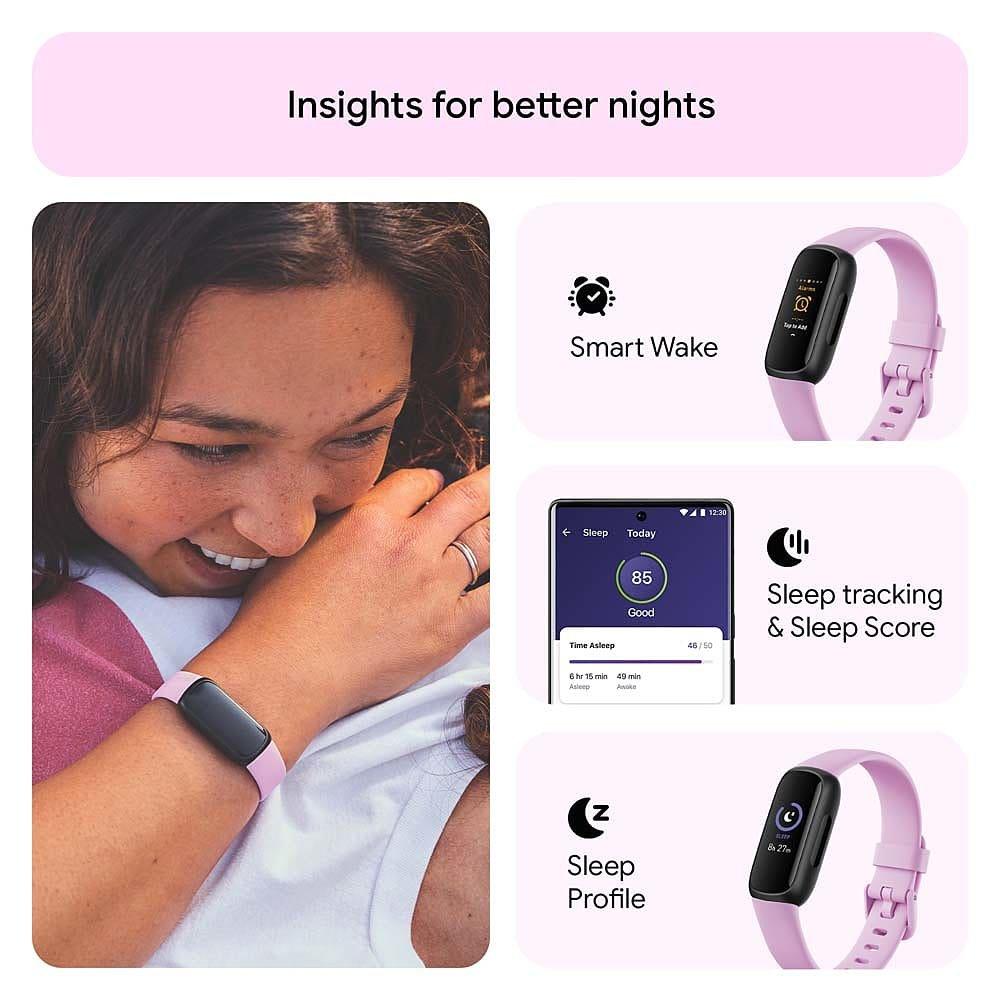 Electronics - Fitbit - Inspire 3 Fitness Tracker Lilac Bliss - 5