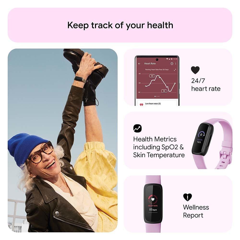 Electronics - Fitbit - Inspire 3 Fitness Tracker Lilac Bliss - 6