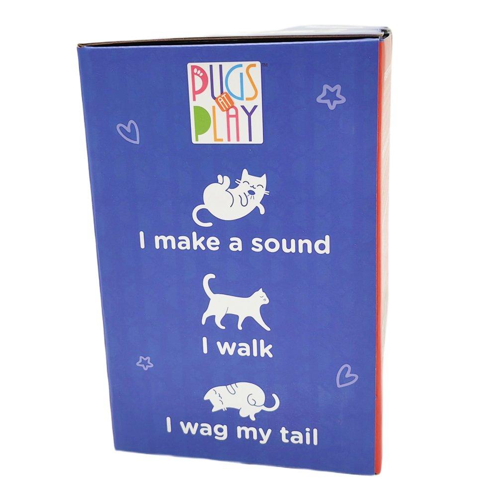 Multi - Pugs at Play - Zoe Interactive Walking Cat Plush Toy - 11